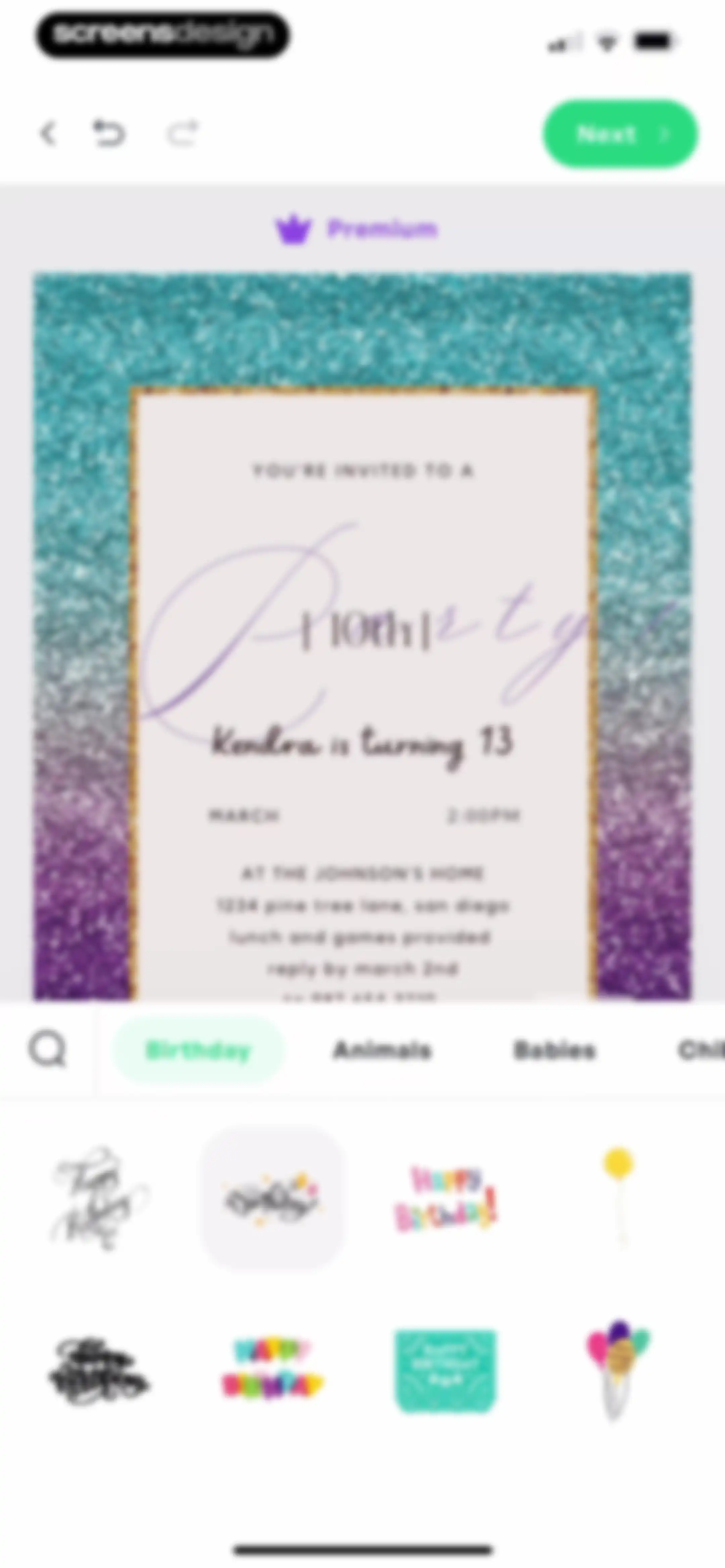 Invitation Maker: Cards & RSVP screen 38