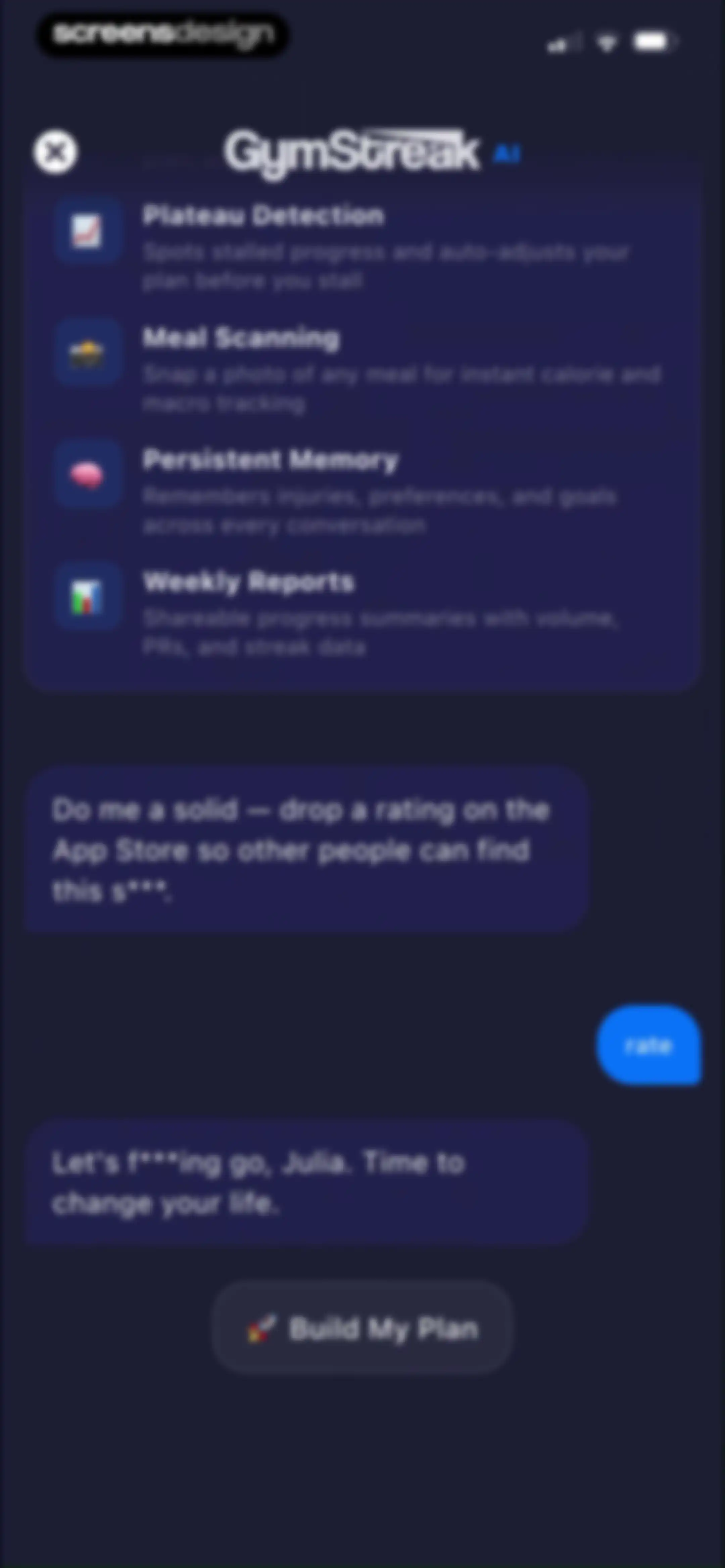GymStreak: AI Personal Trainer screen 48