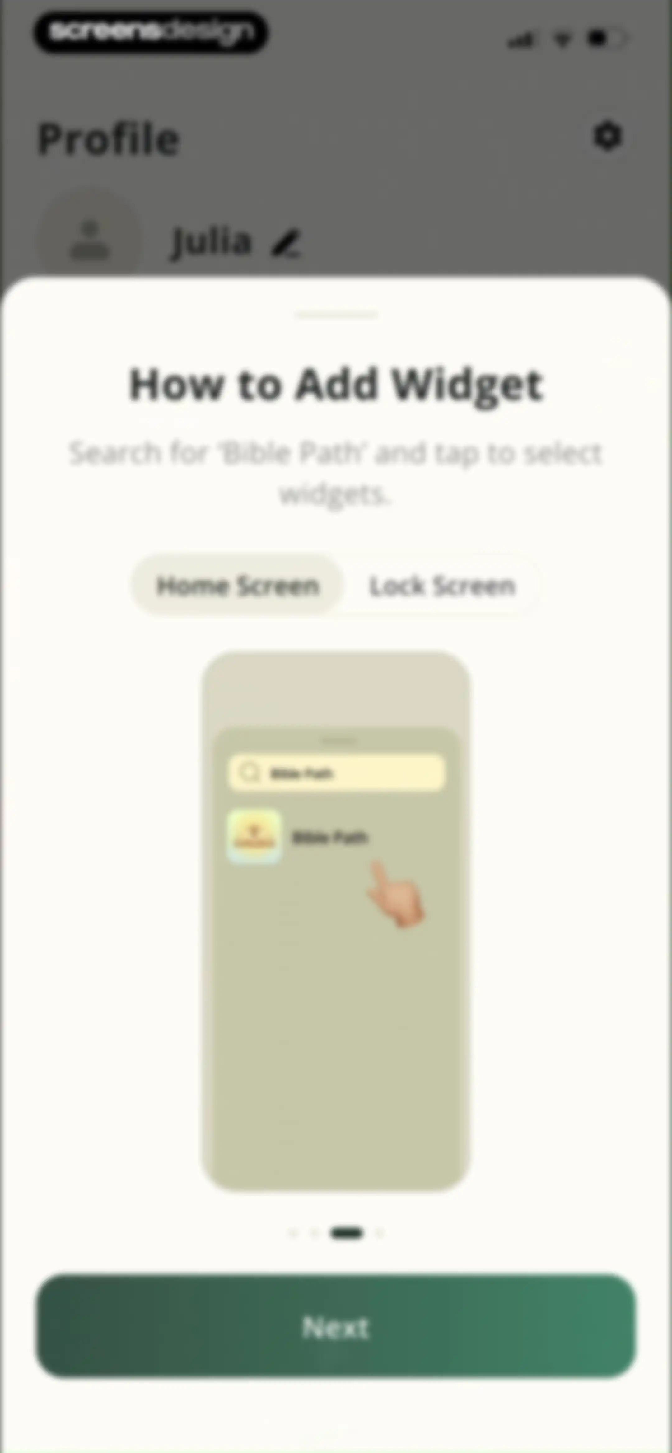 Bible Path: Prayers & Widgets screen 104