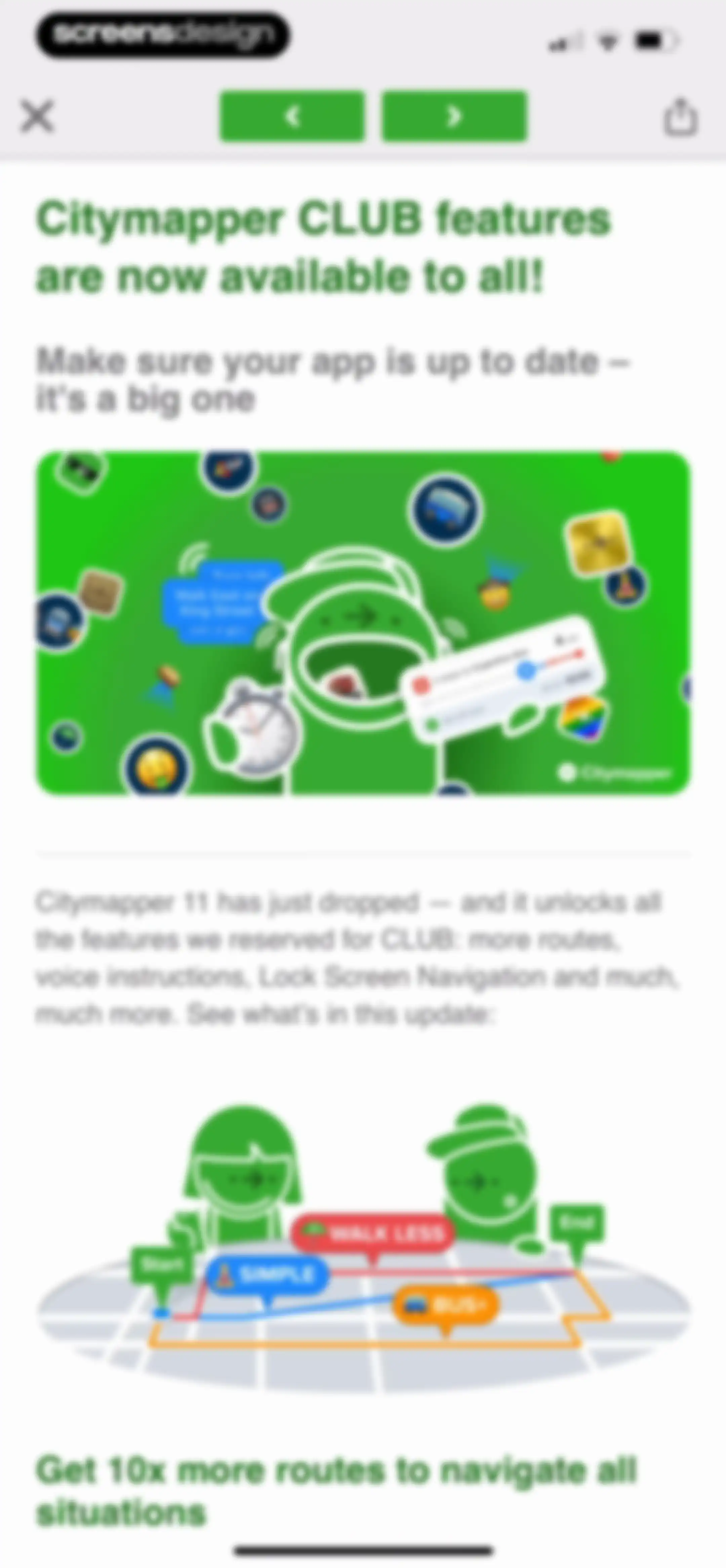 Citymapper: All Live Transit screen 168