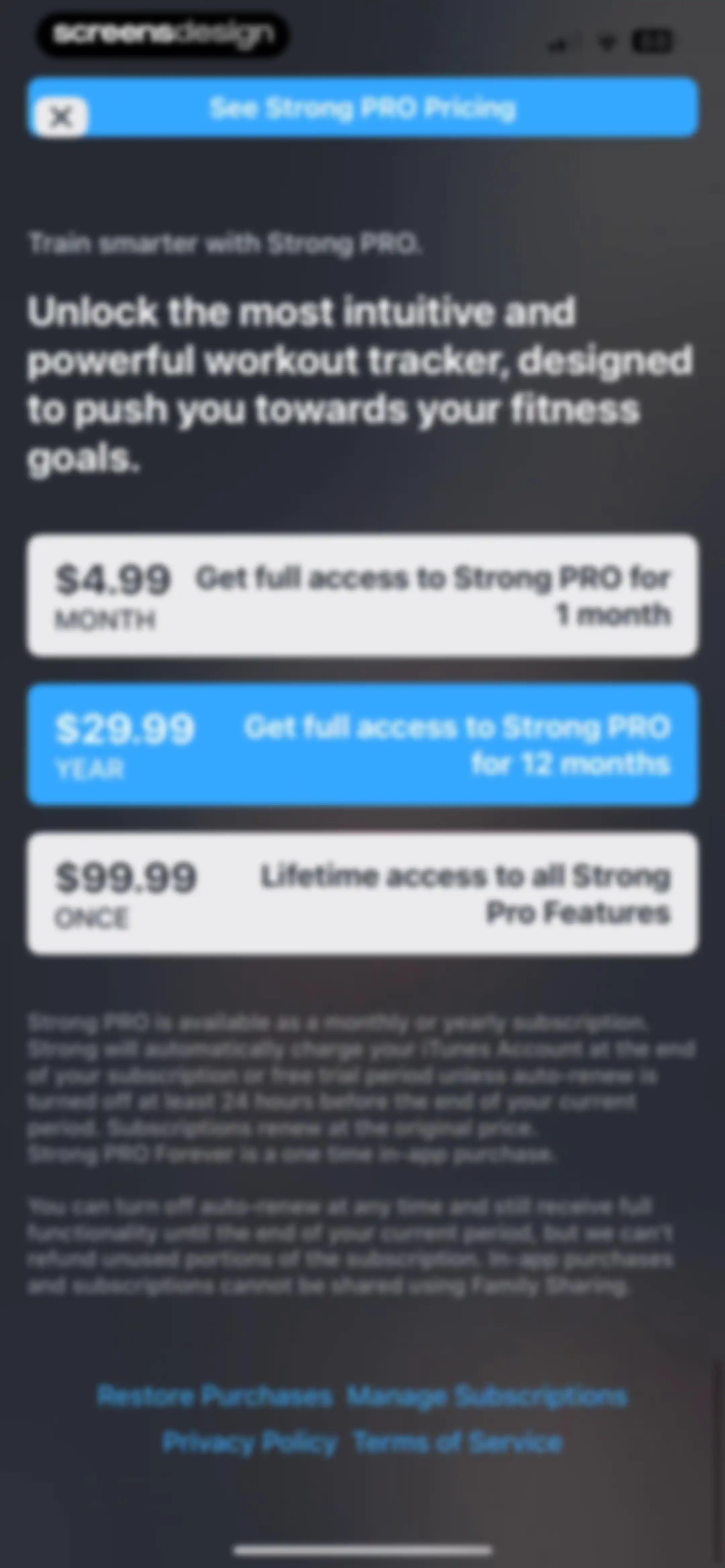 Strong Workout Tracker Gym Log screen 18