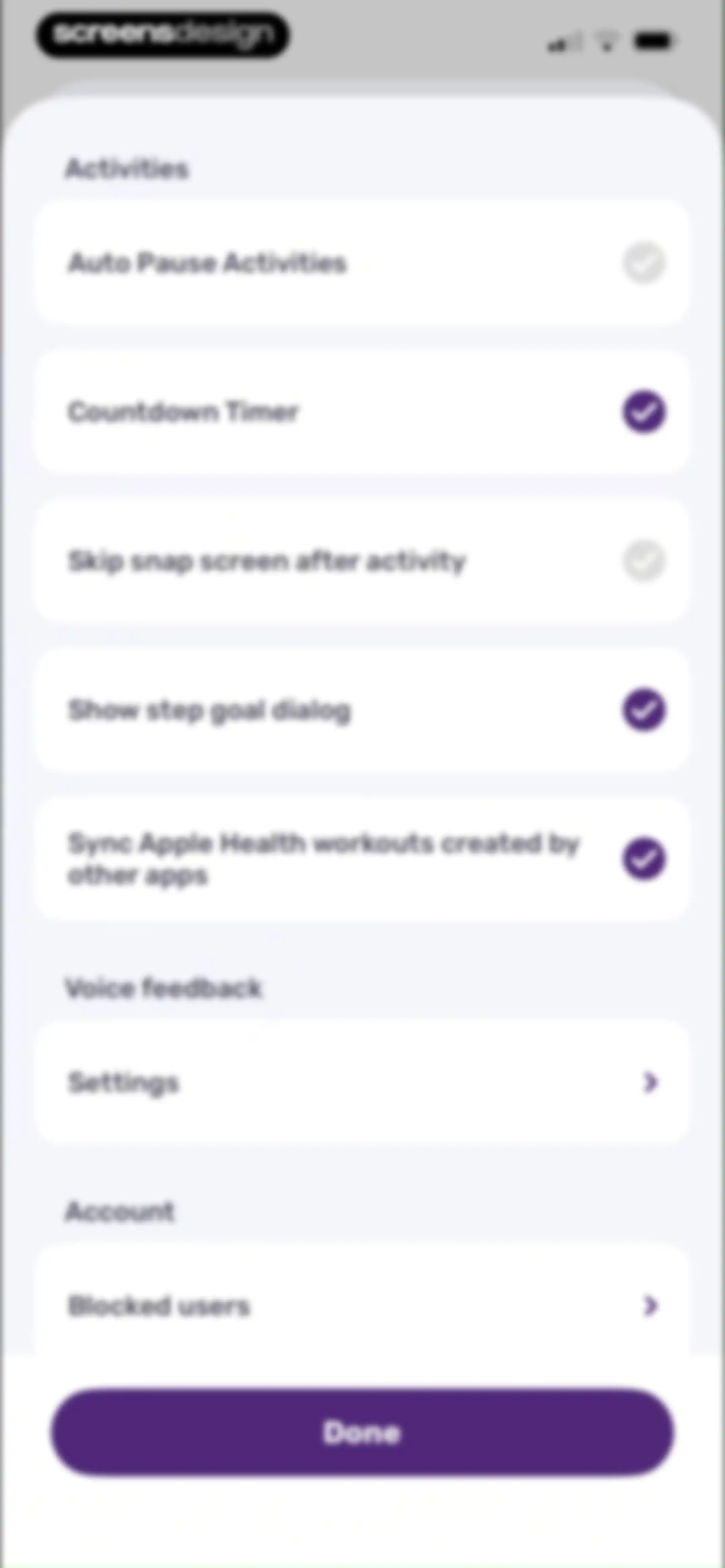 Running Tracker App – FITAPP screen 147
