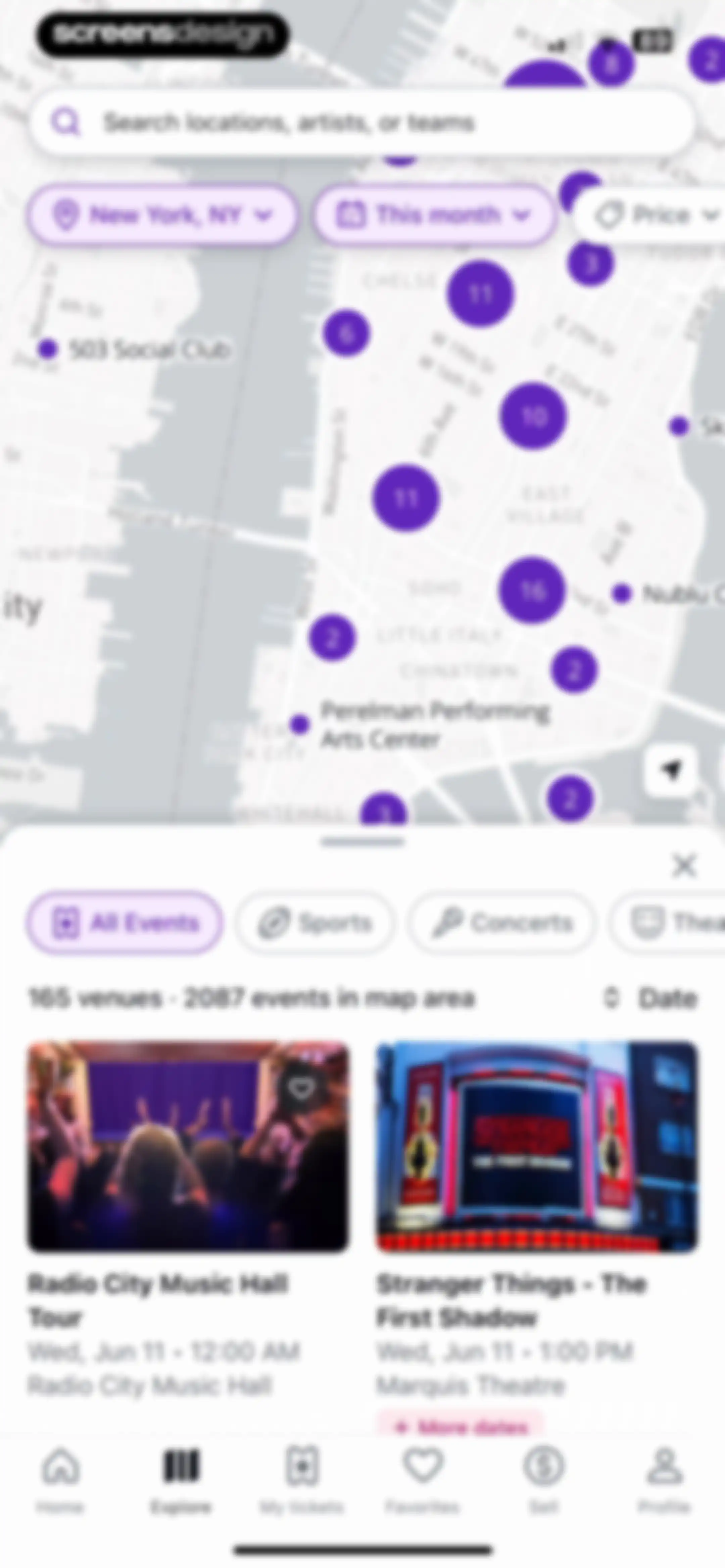 StubHub: Event Tickets screen 57
