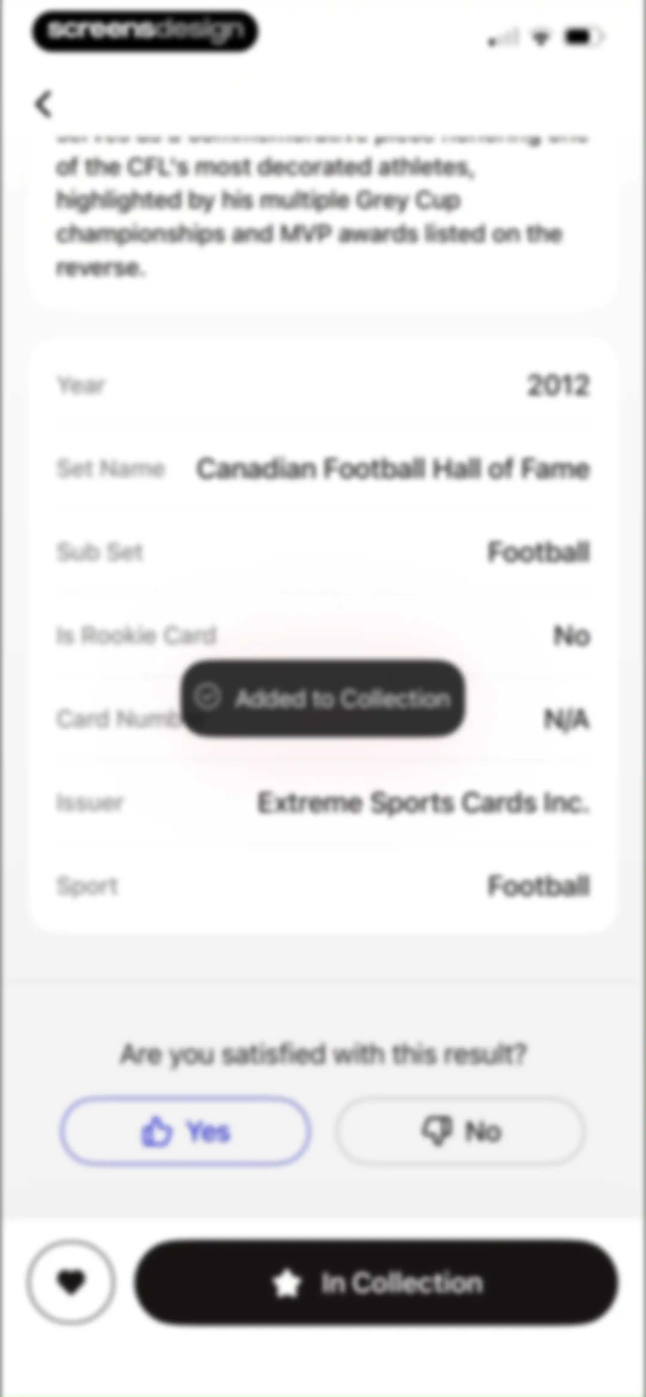 Sports Card Scanner: Spoly screen 23
