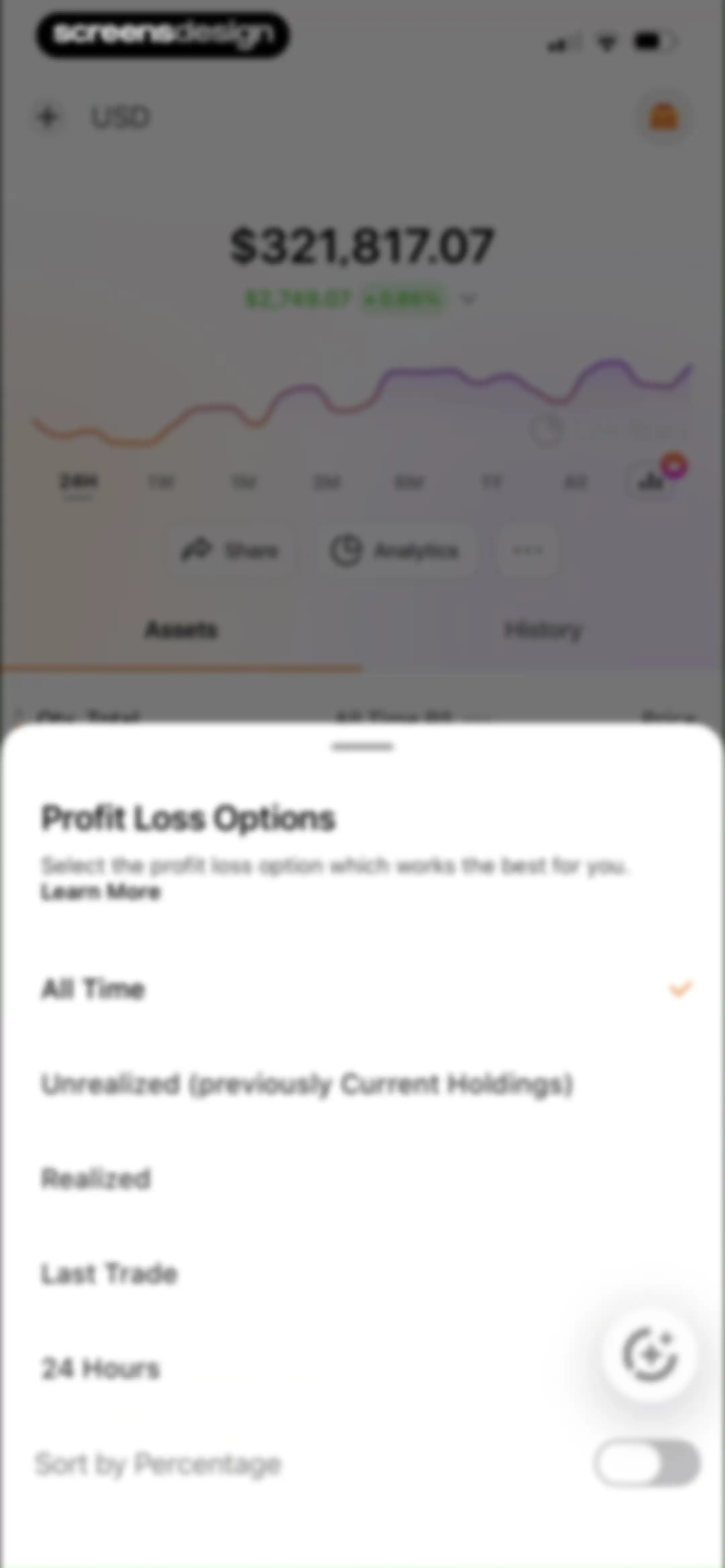 CoinStats: Crypto Portfolio screen 107