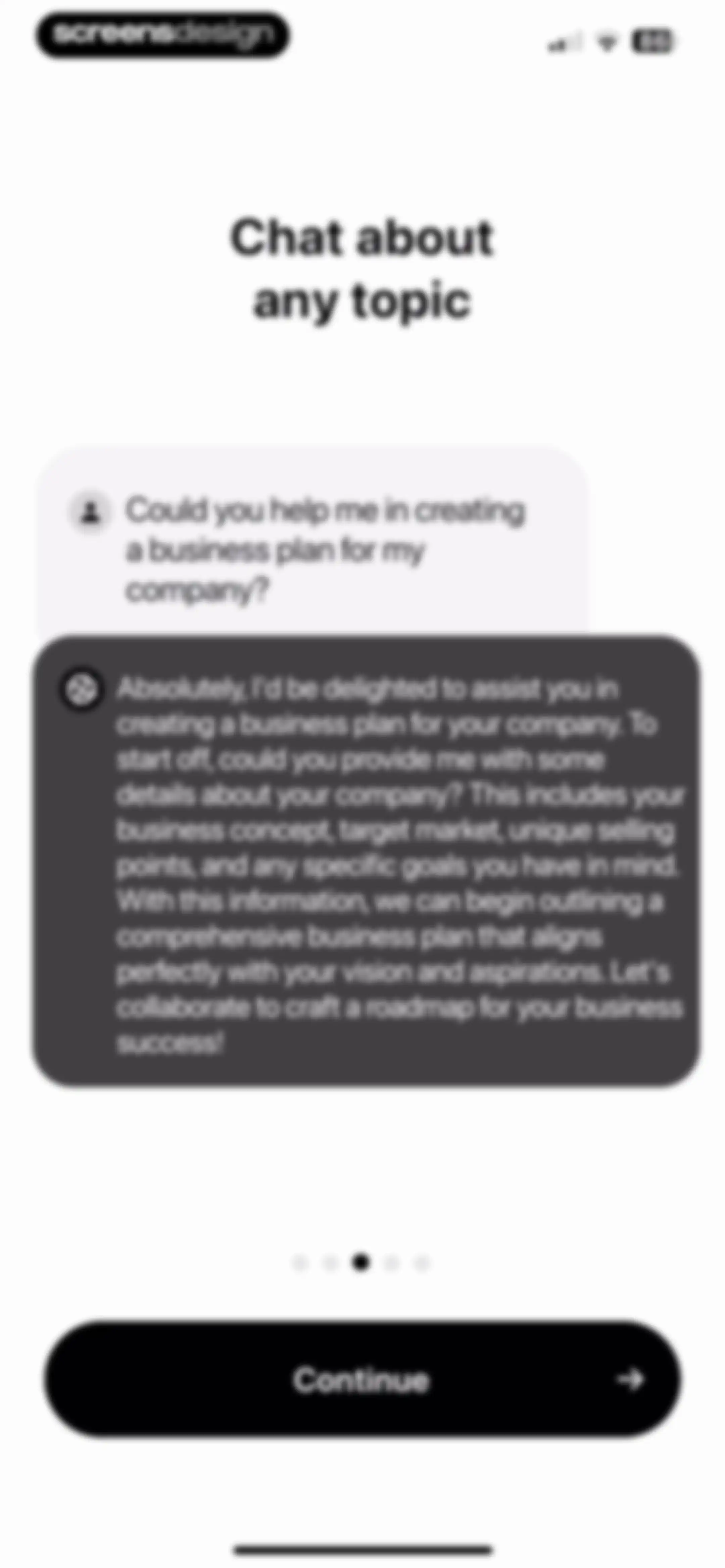Chatbot App: AI Assistant screen 5