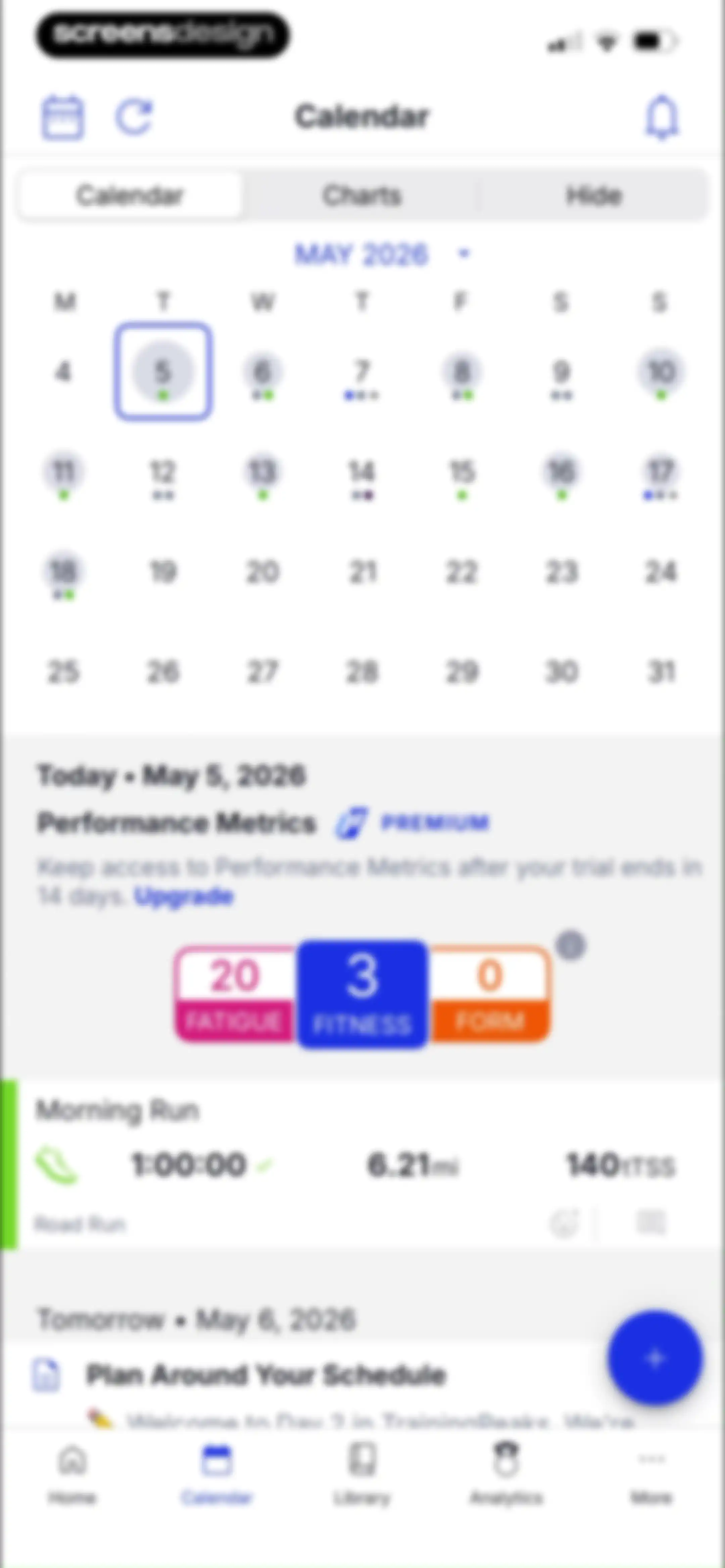 TrainingPeaks: Plan Train Lift screen 87