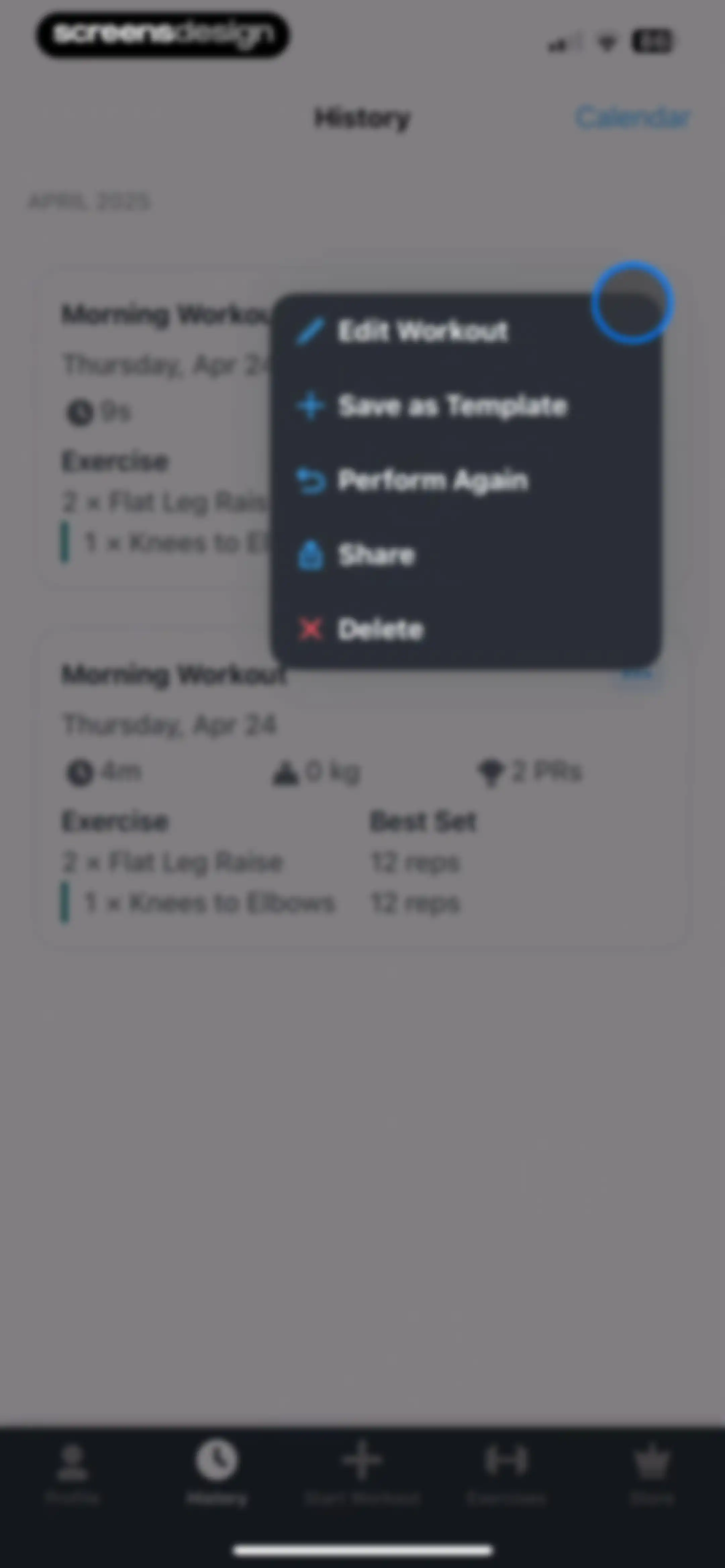 Strong Workout Tracker Gym Log screen 104