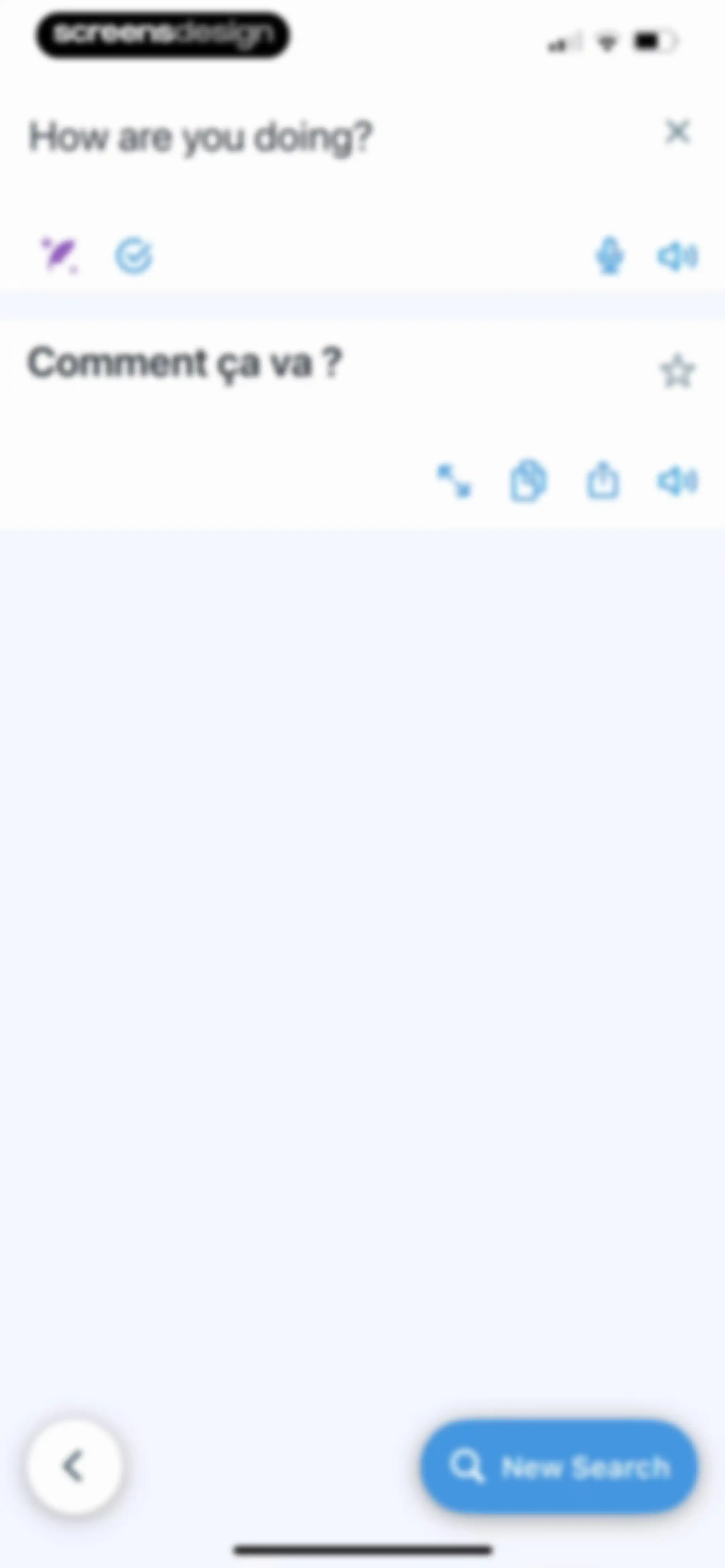 Reverso translate and learn screen 132