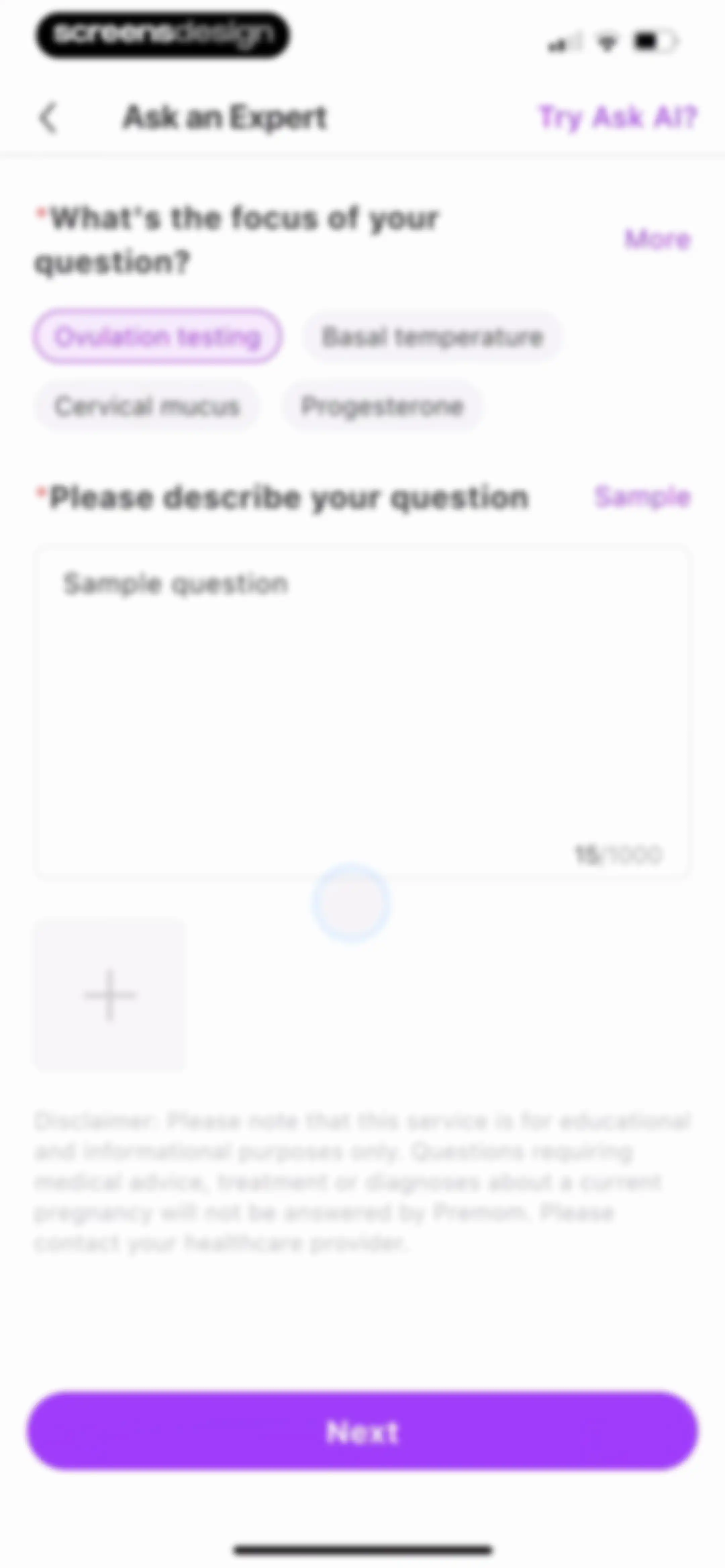 Premom-Ovulation Tracker, PCOS screen 176