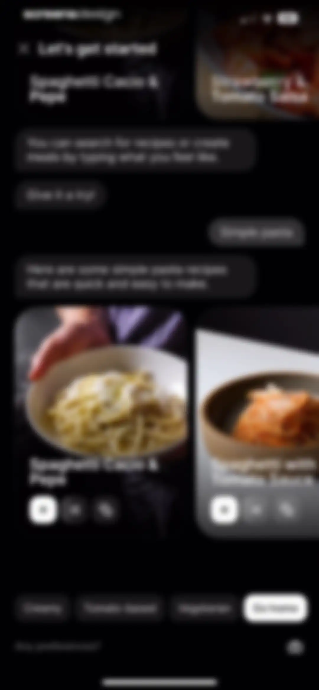 CREME: Create Memorable Meals screen 15