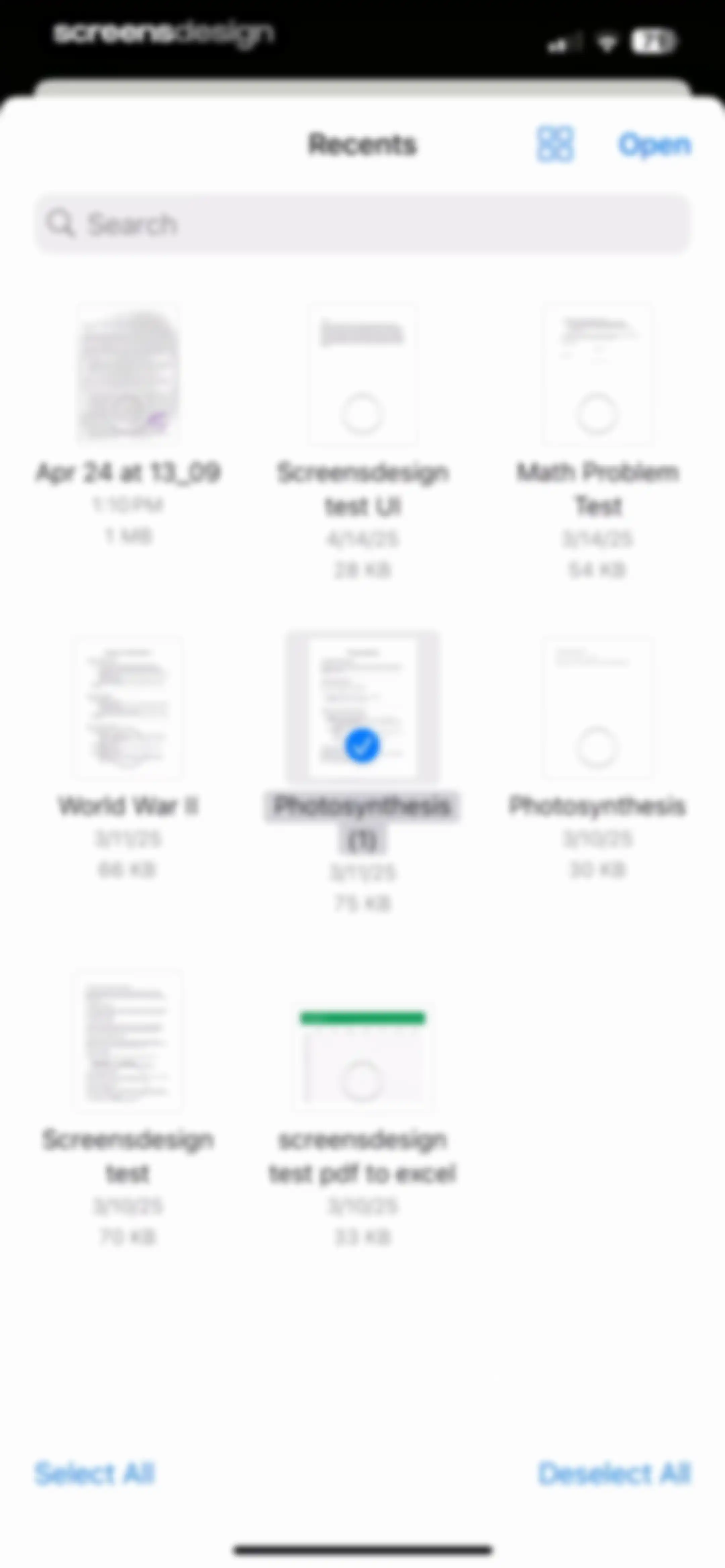 Scanner App. JPG, Photo to PDF screen 47