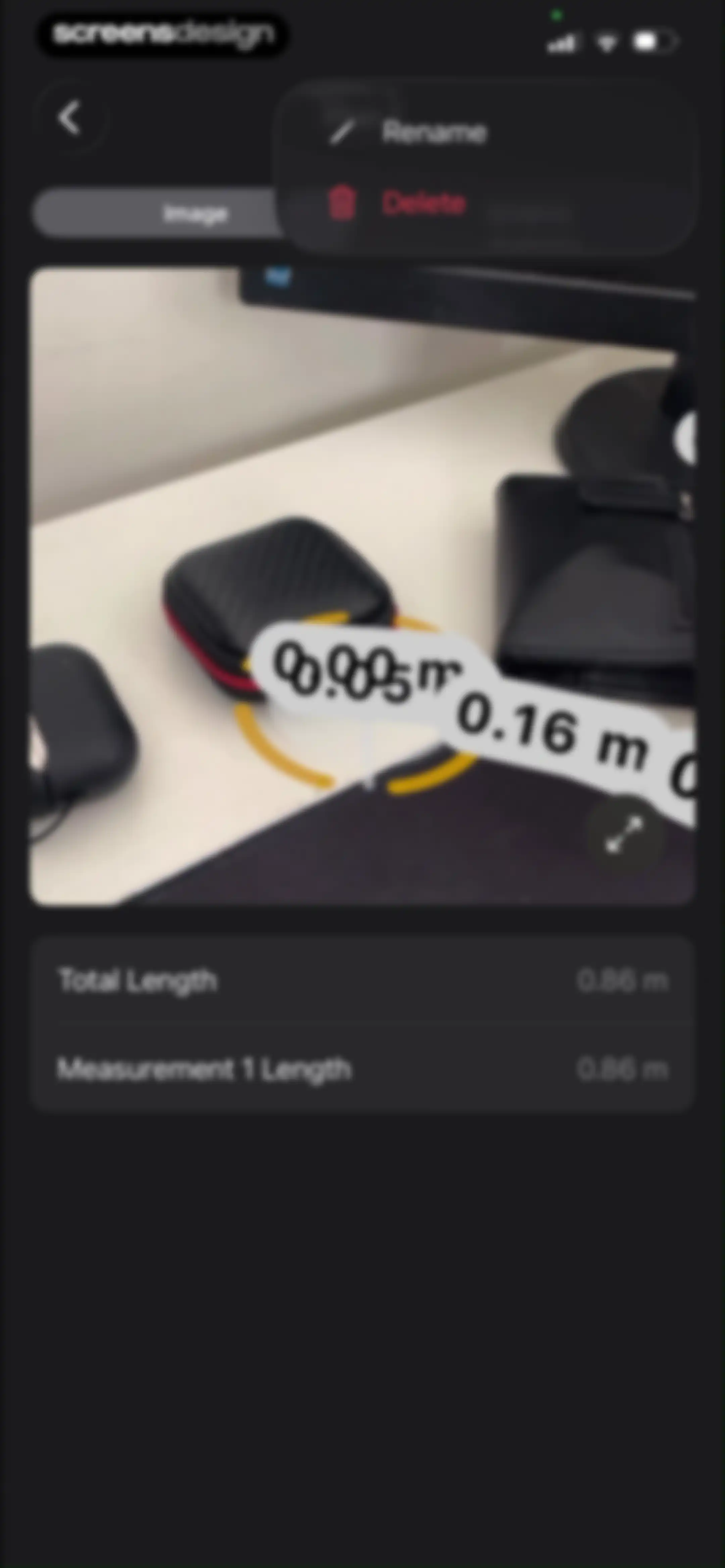 The Tape Measure & 3D Scanner screen 47