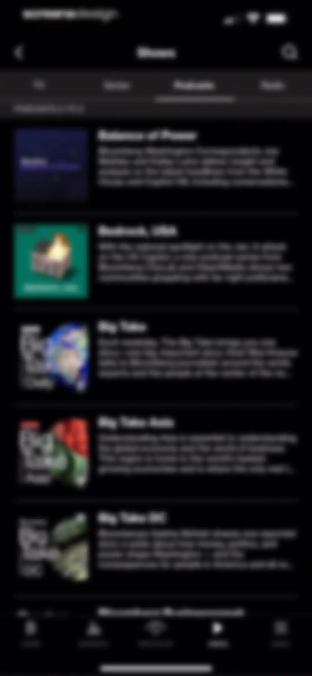 Bloomberg: Business News Daily screen 62