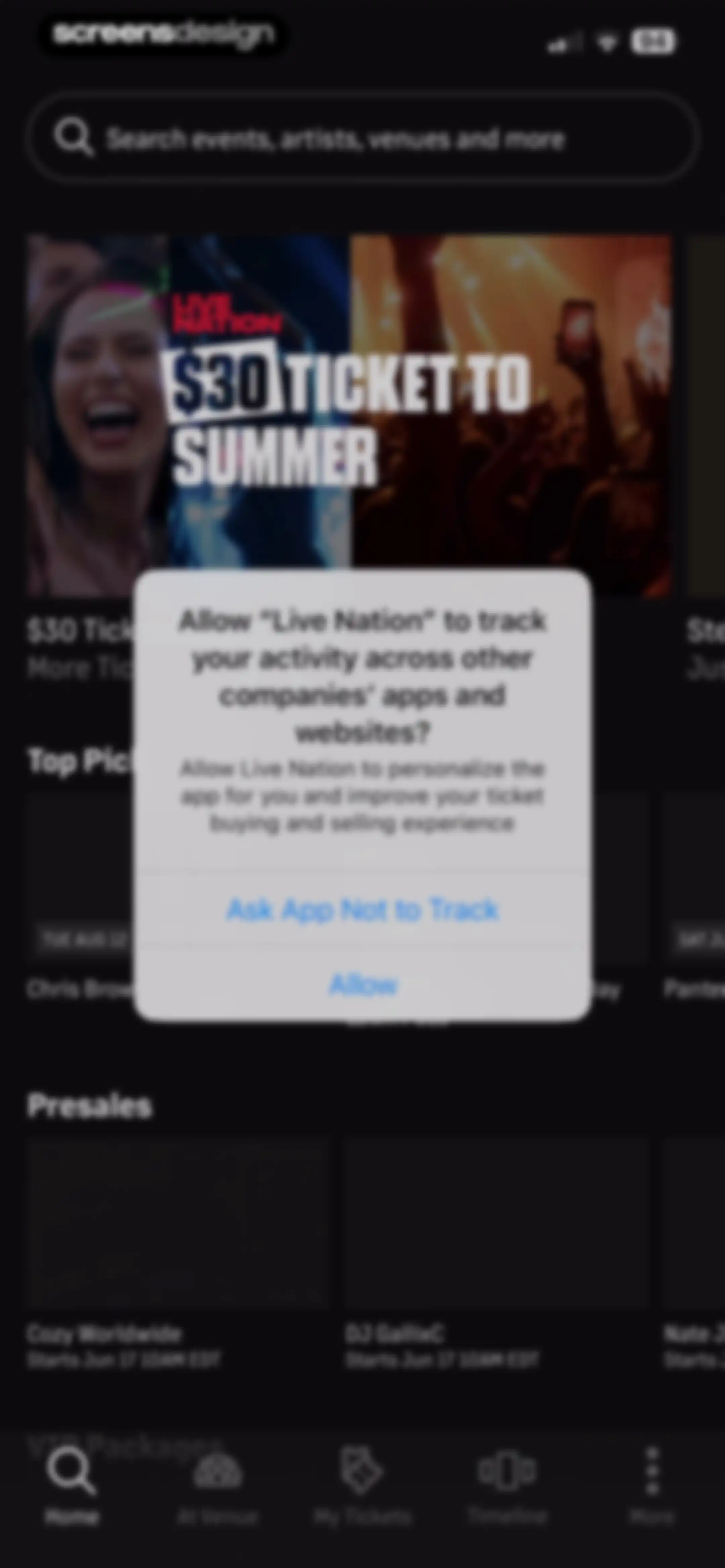 Live Nation – For Concert Fans screen 24