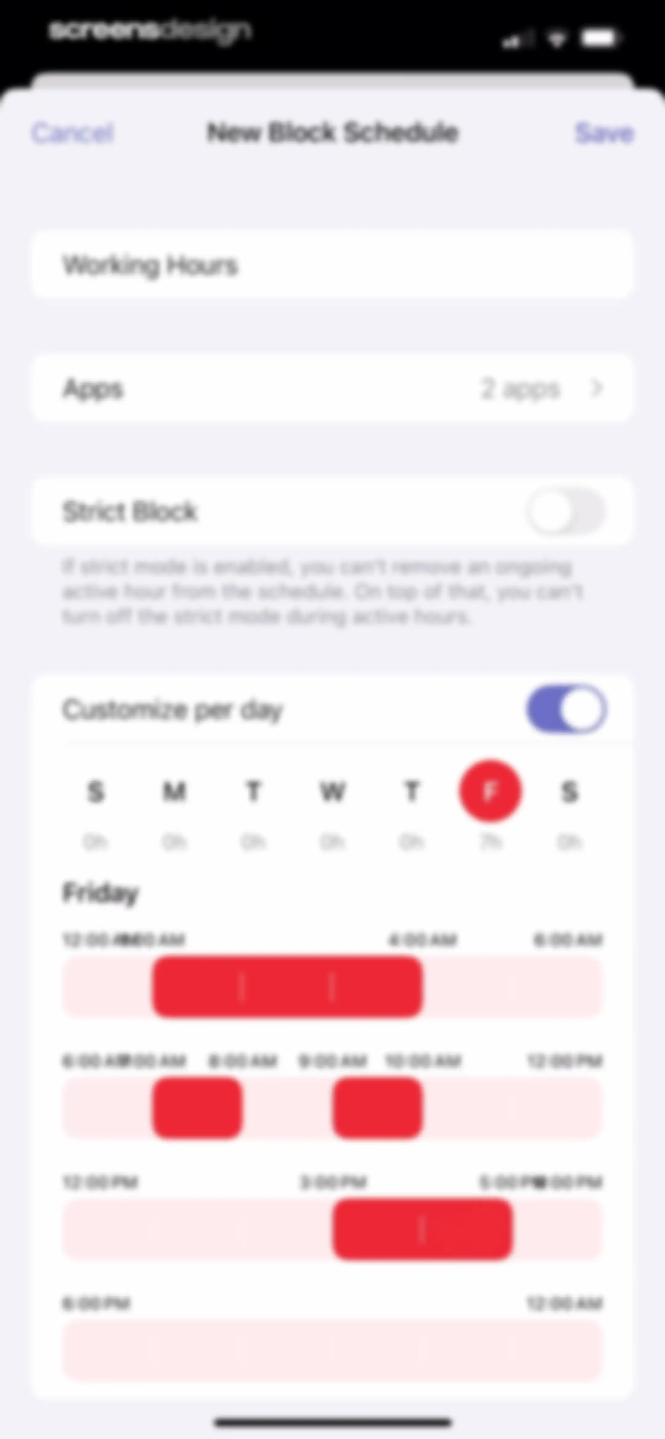 one sec | screen time + focus screen 68