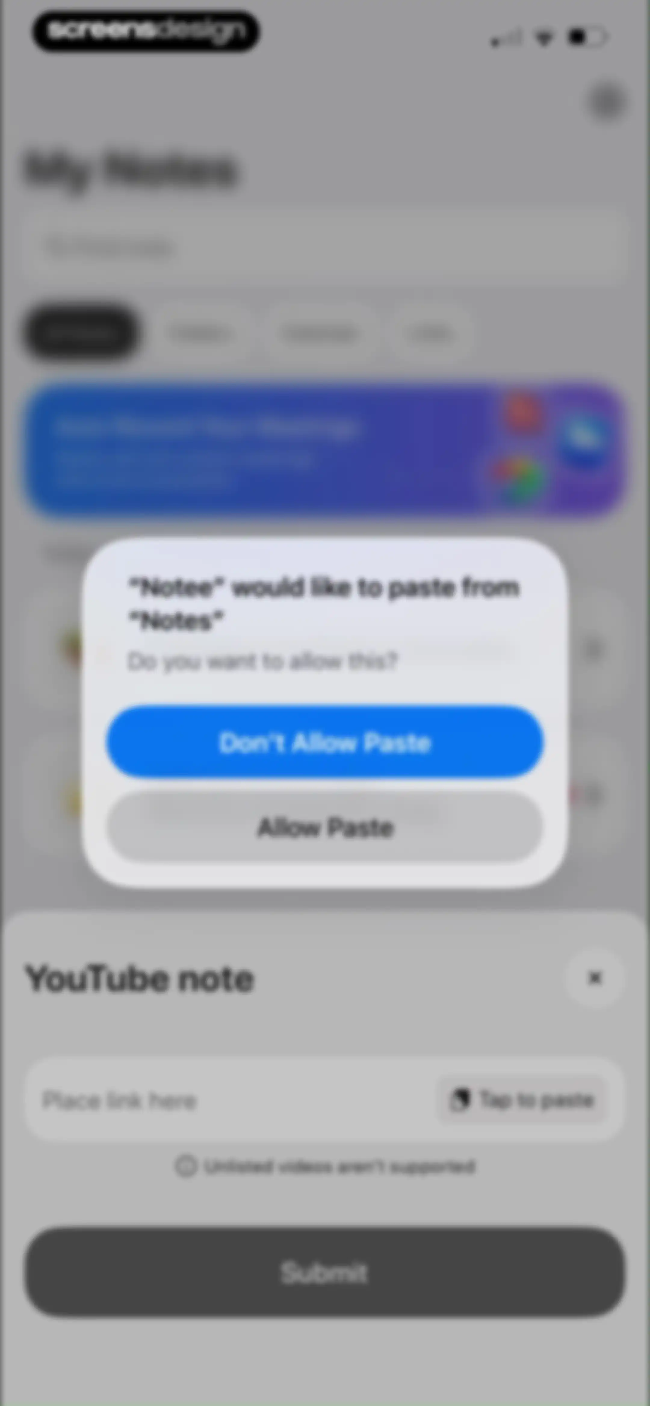 Notee: AI Note Taker screen 60