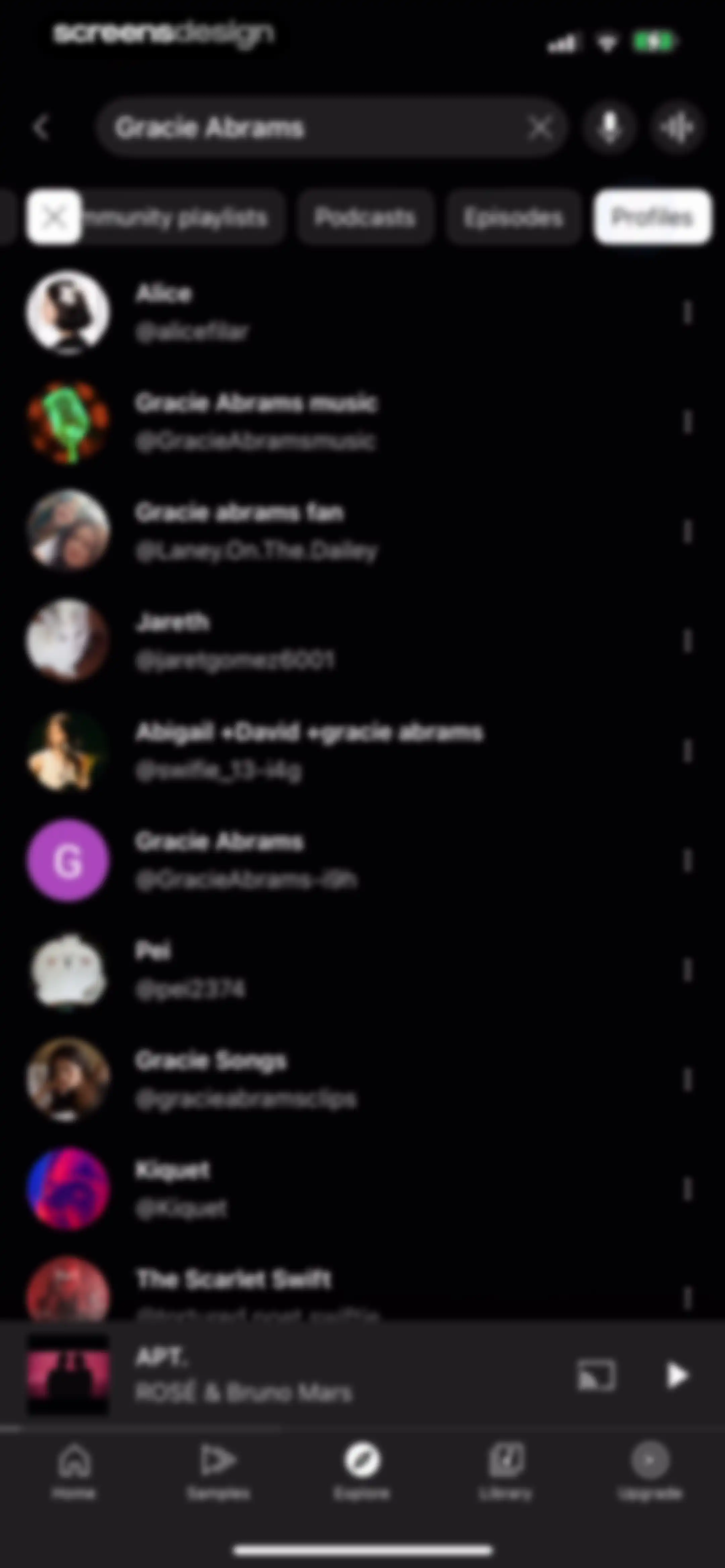 YouTube Music screen 136