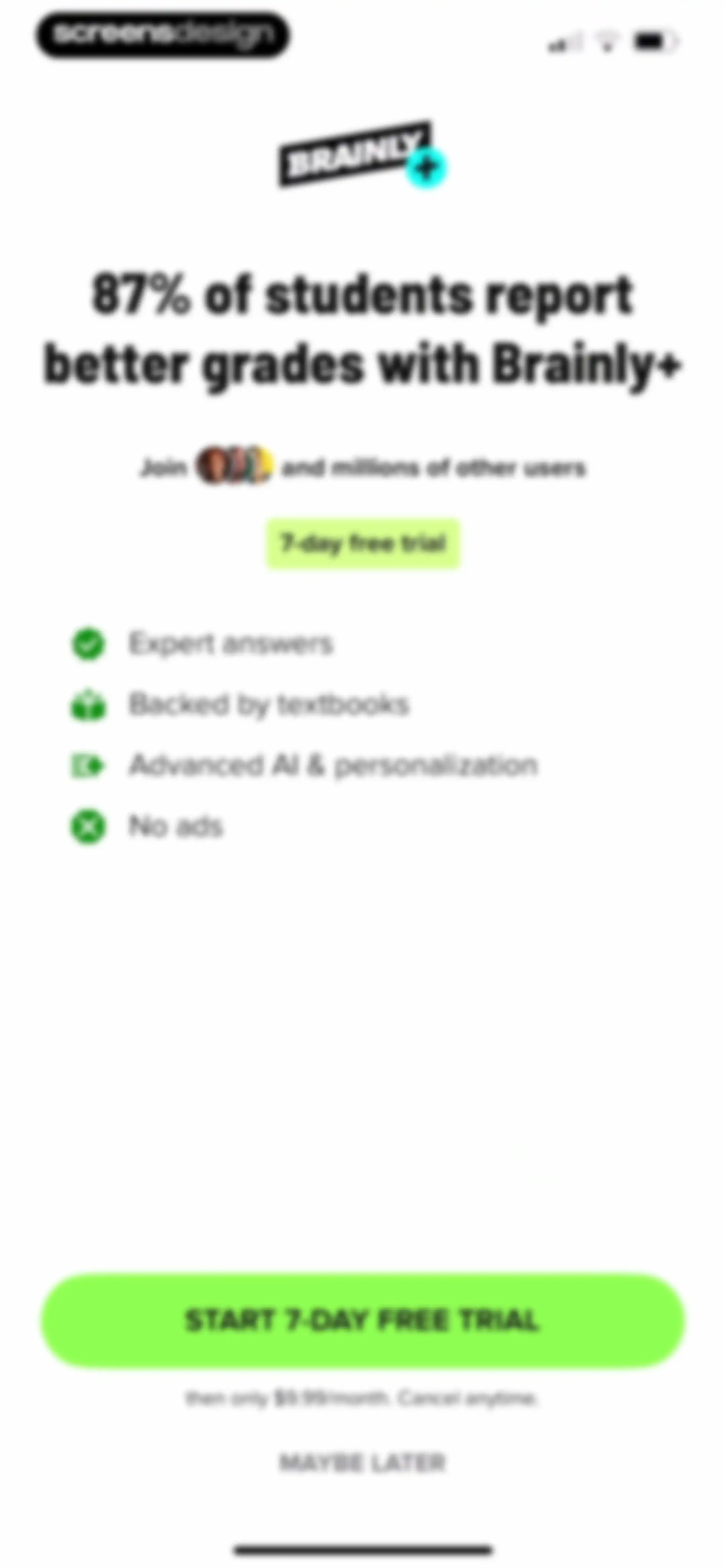 Brainly: Your Personal Tutor screen 3