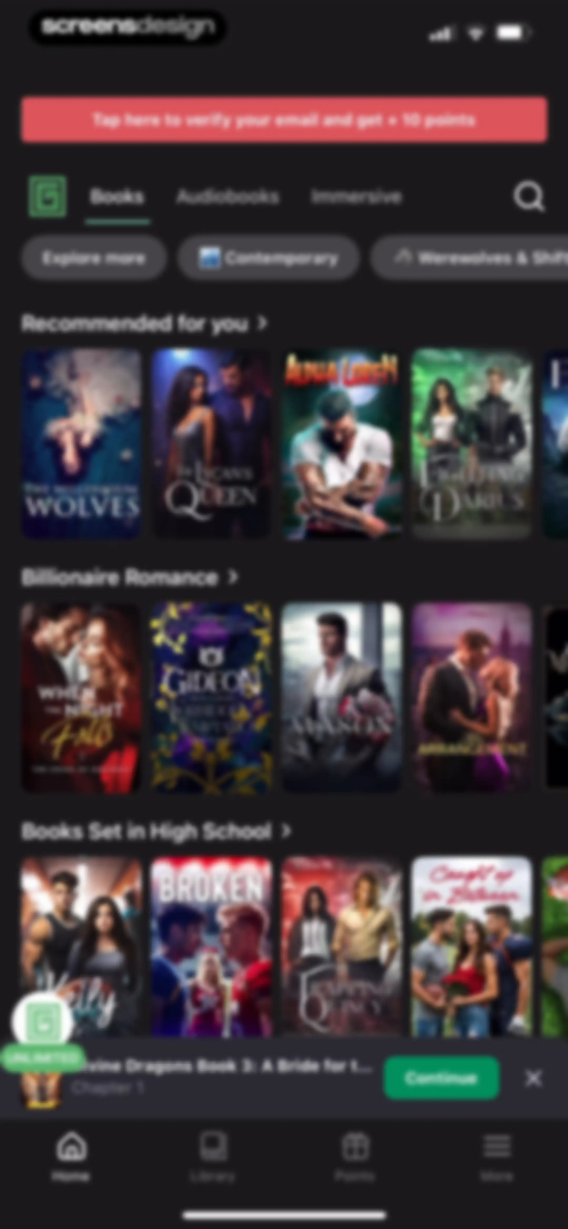 Galatea: Books & Audiobooks screen 121