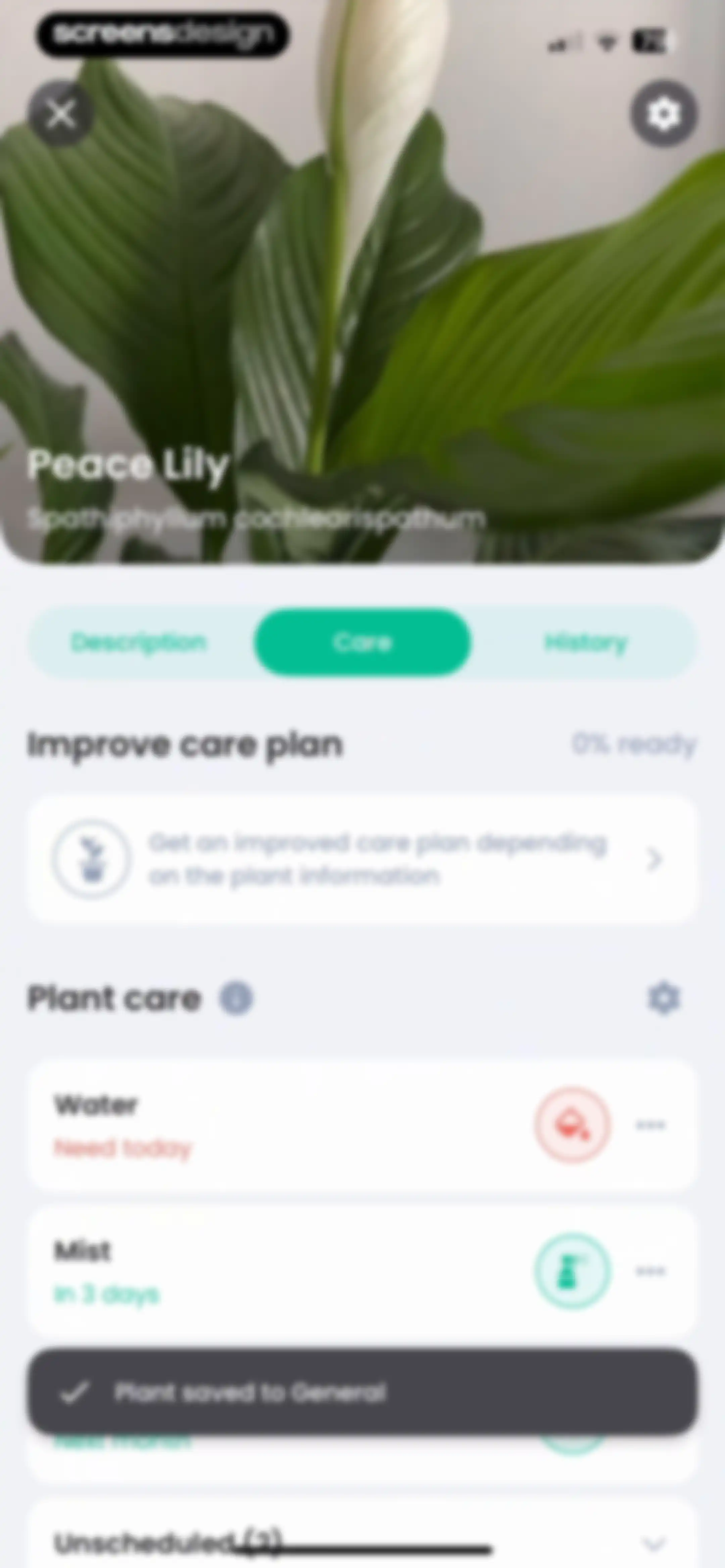 PlantIn: Plant Identifier・Care screen 156