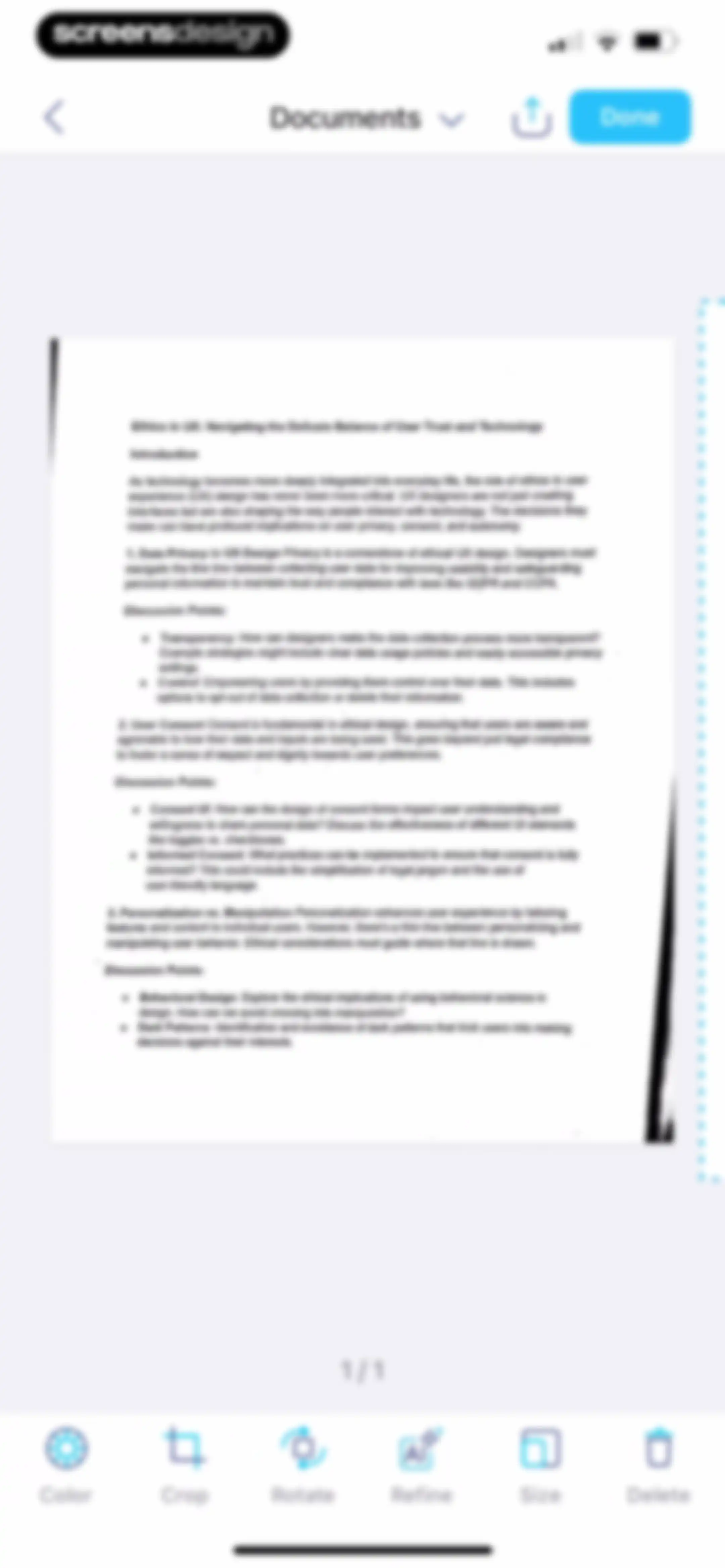 iScanner: PDF Document Scanner screen 37