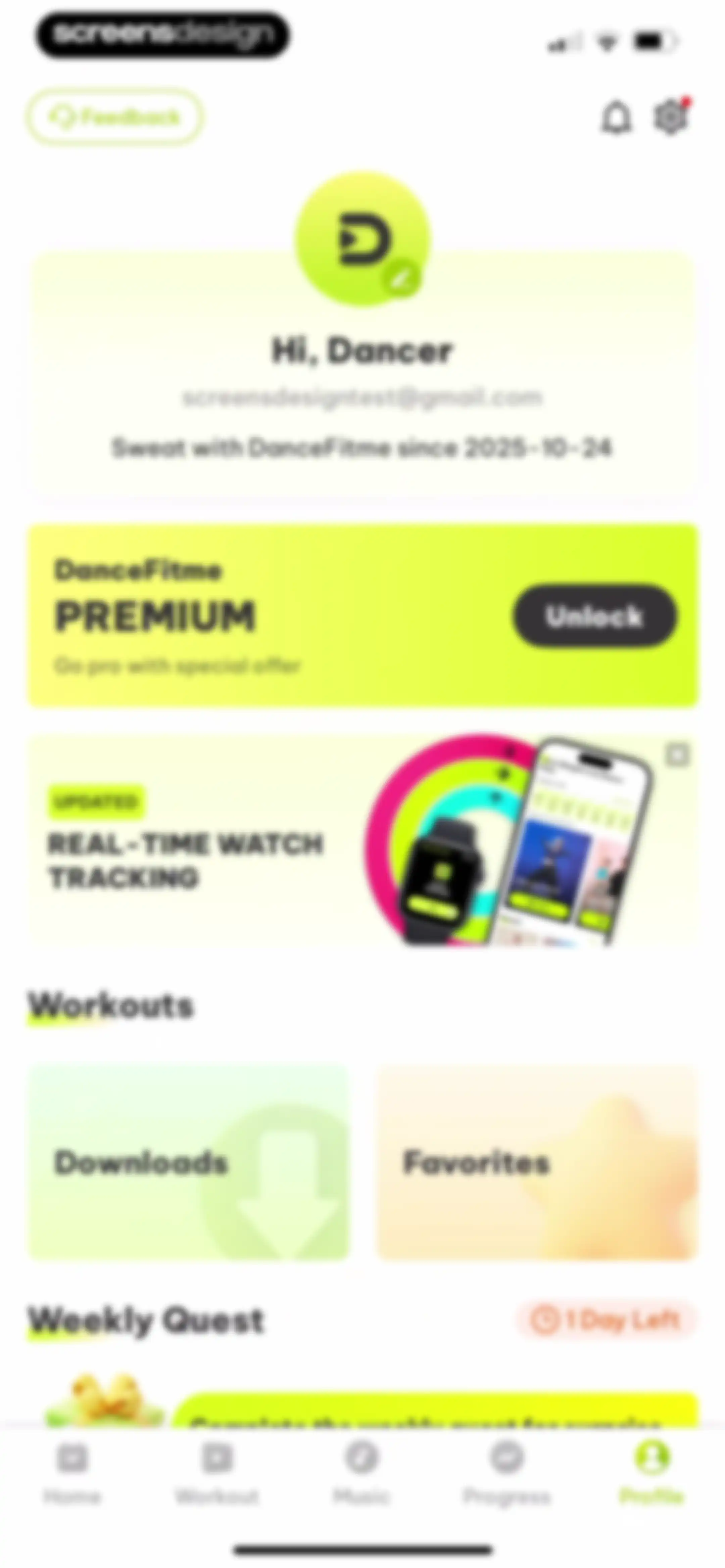 Dancefitme: Fun weight loss screen 128