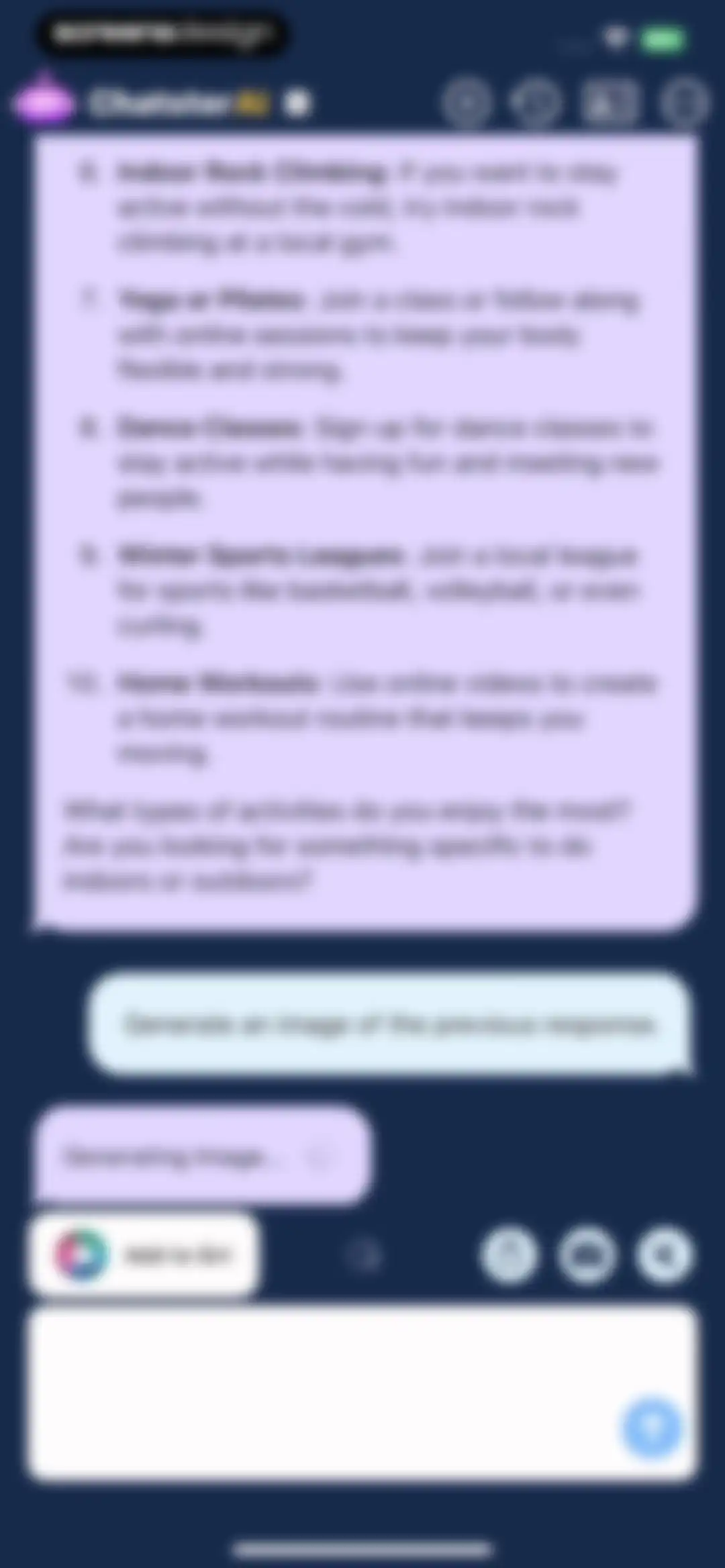AI Assistant: Images & Writing screen 15