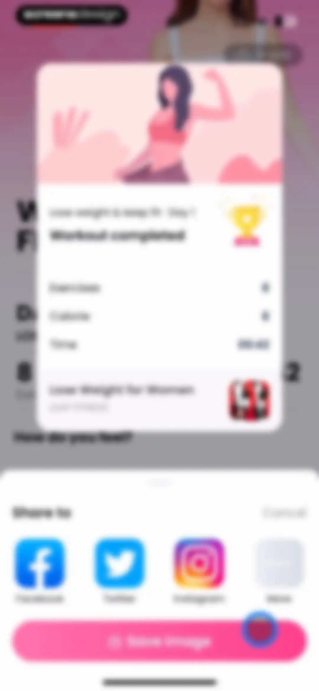 Lose Weight for Women at Home screen 86