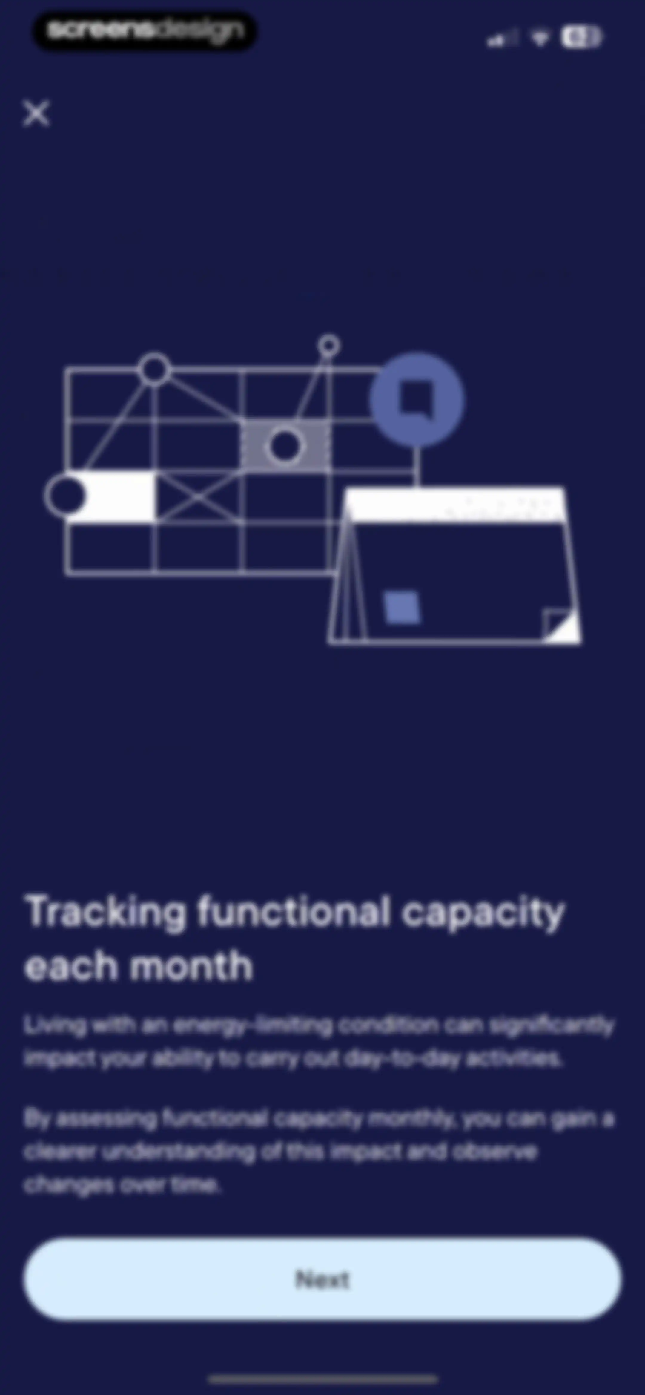 Visible: Pacing for illness screen 58