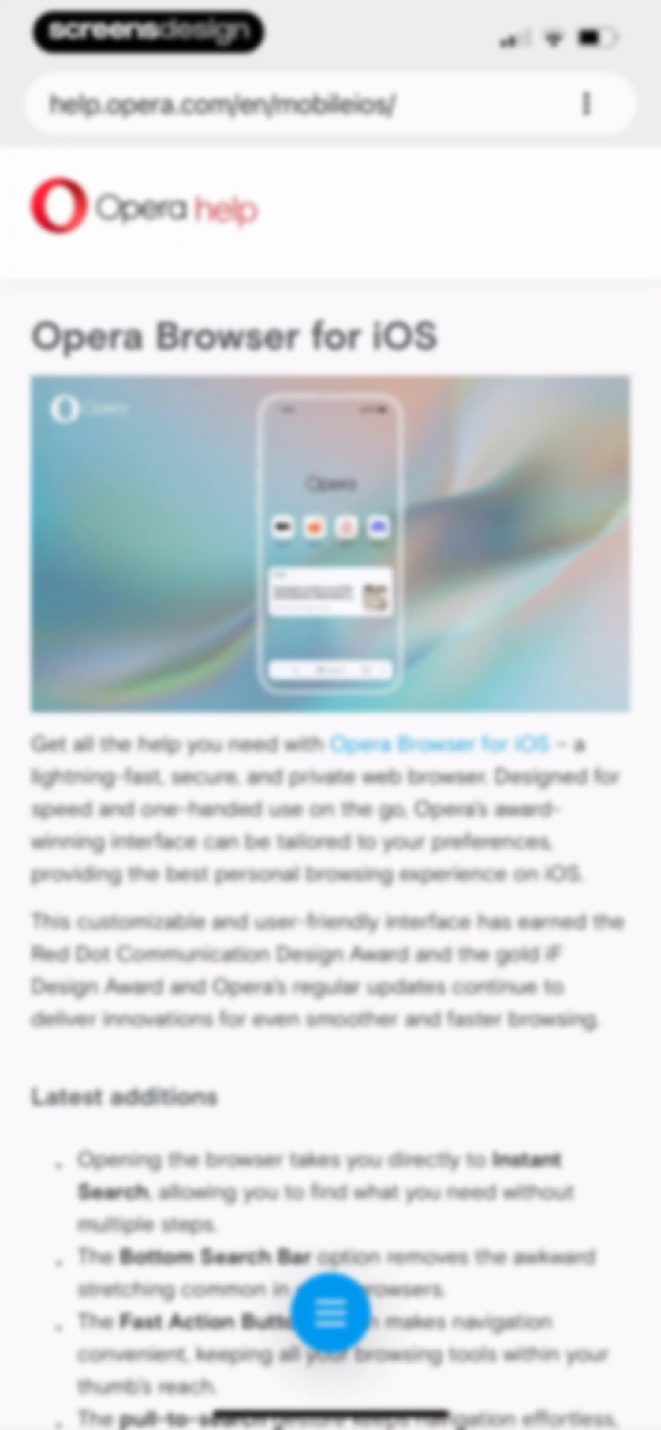 Opera: AI browser with VPN screen 158