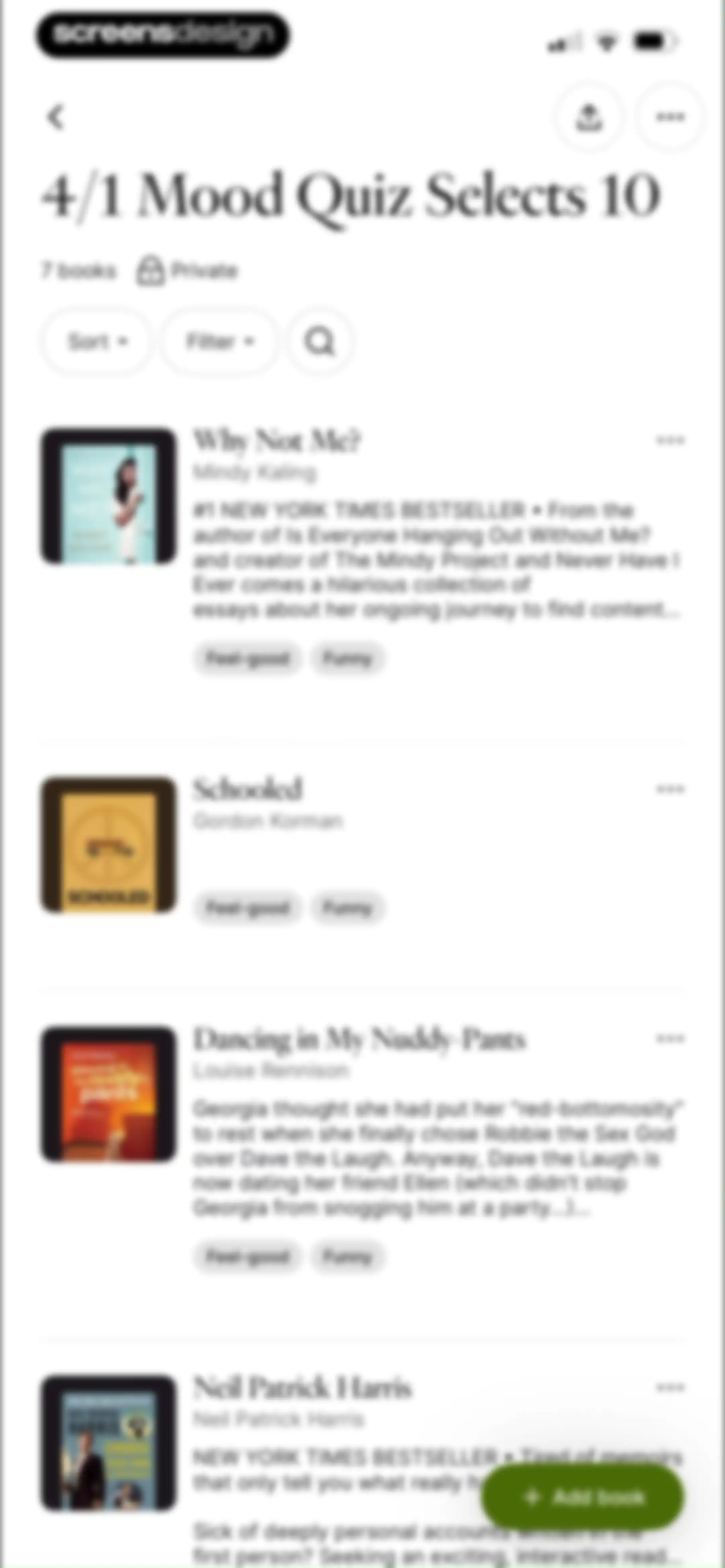 Fable: Track & Discuss Books screen 180