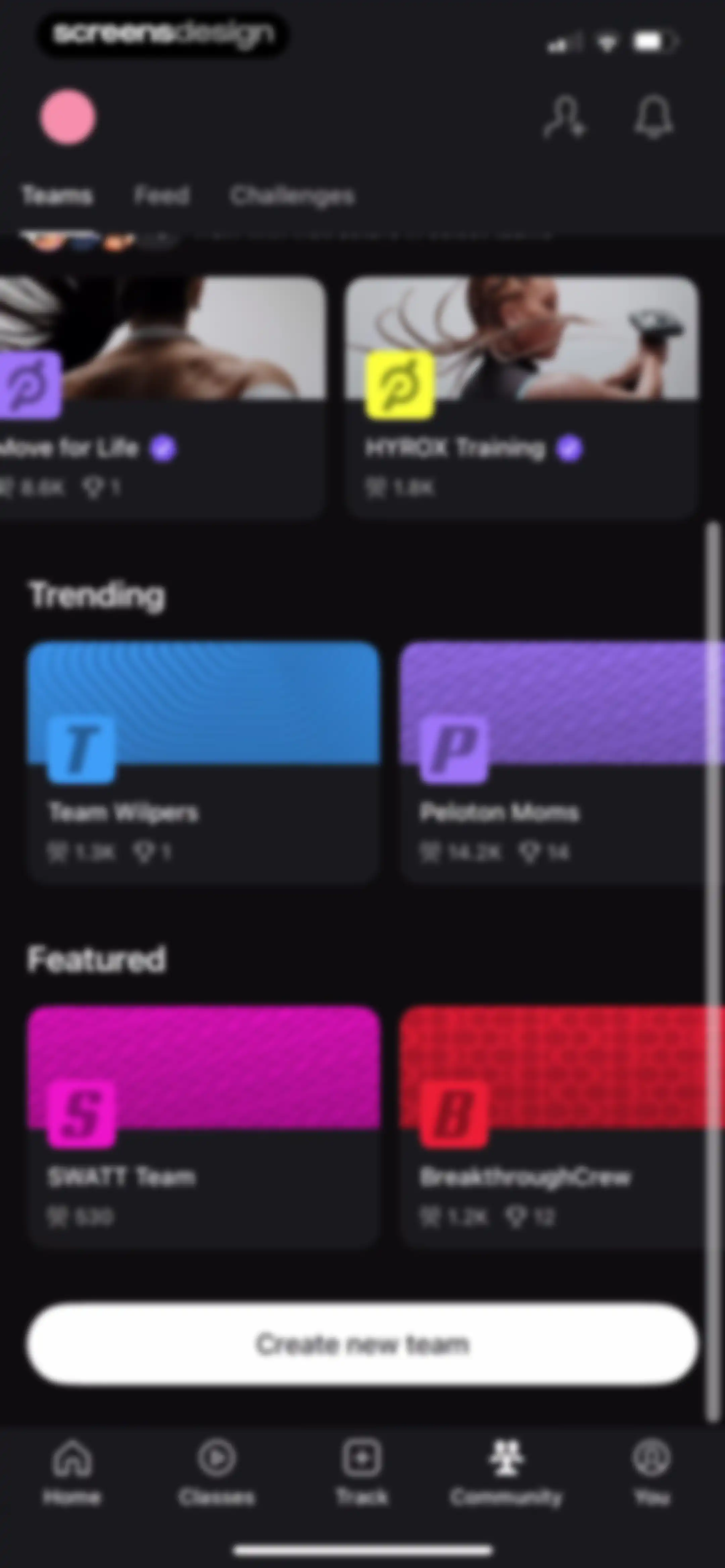 Peloton: Fitness & Workouts screen 197