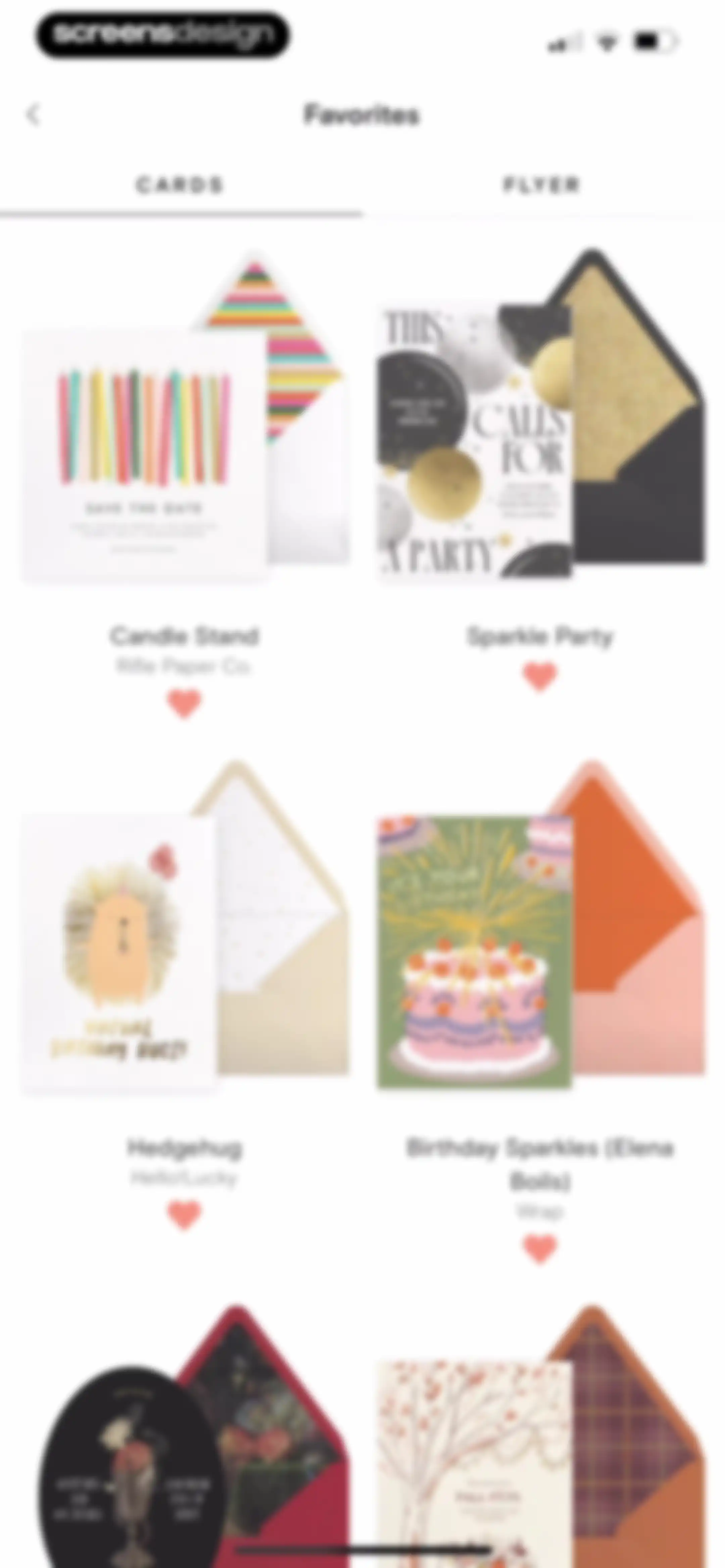 Paperless Post: Invitations screen 129