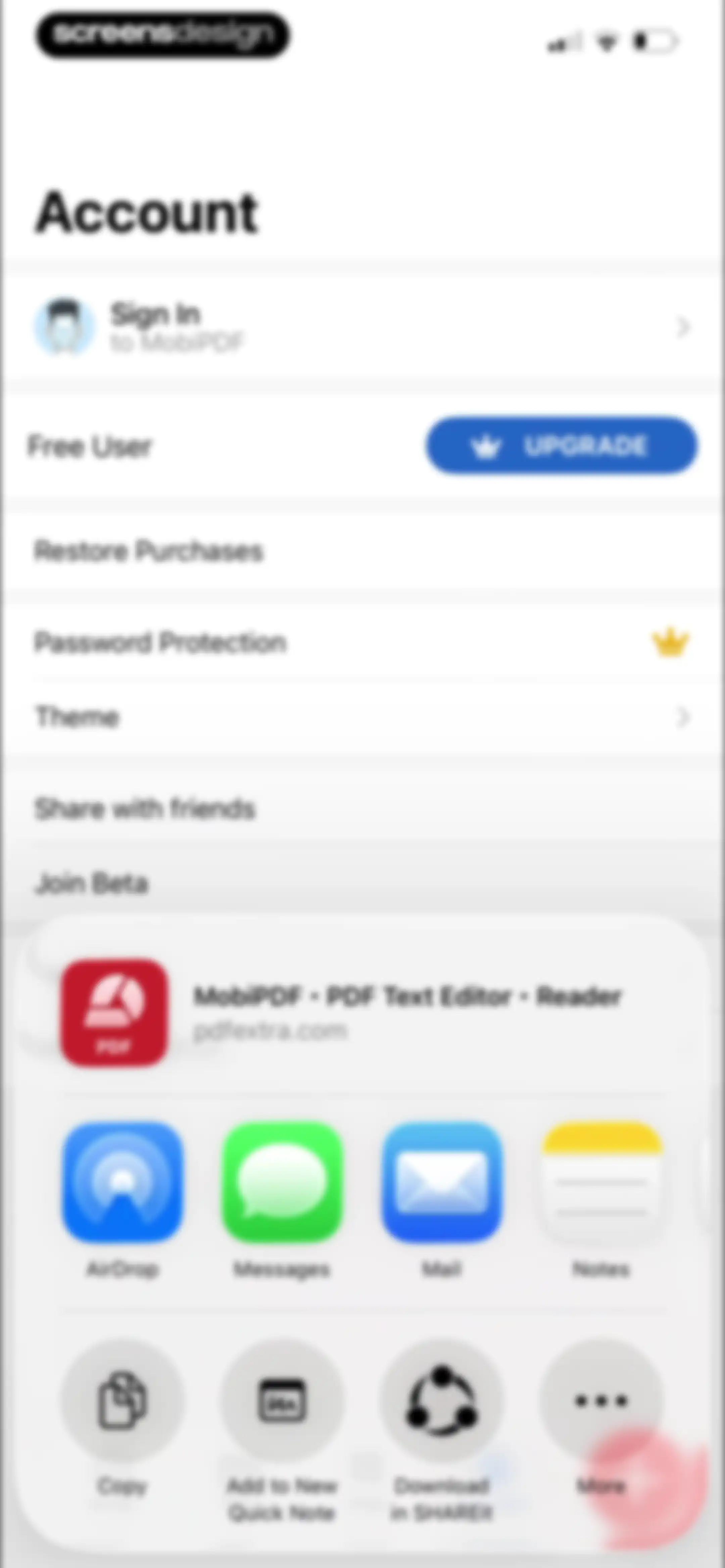 MobiPDF・PDF Text Editor・Reader screen 112