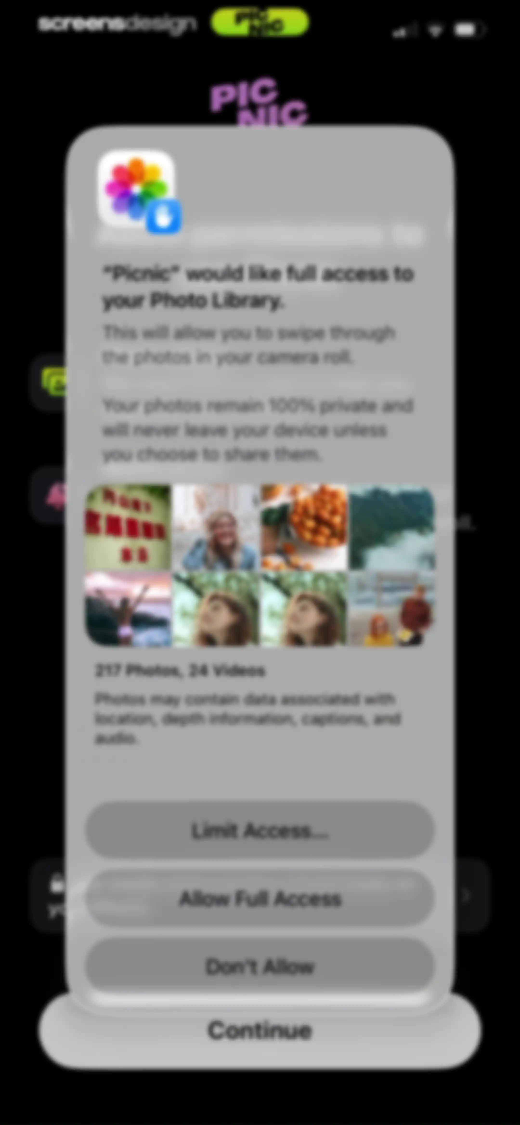 Photo Organizer: Picnic screen 6