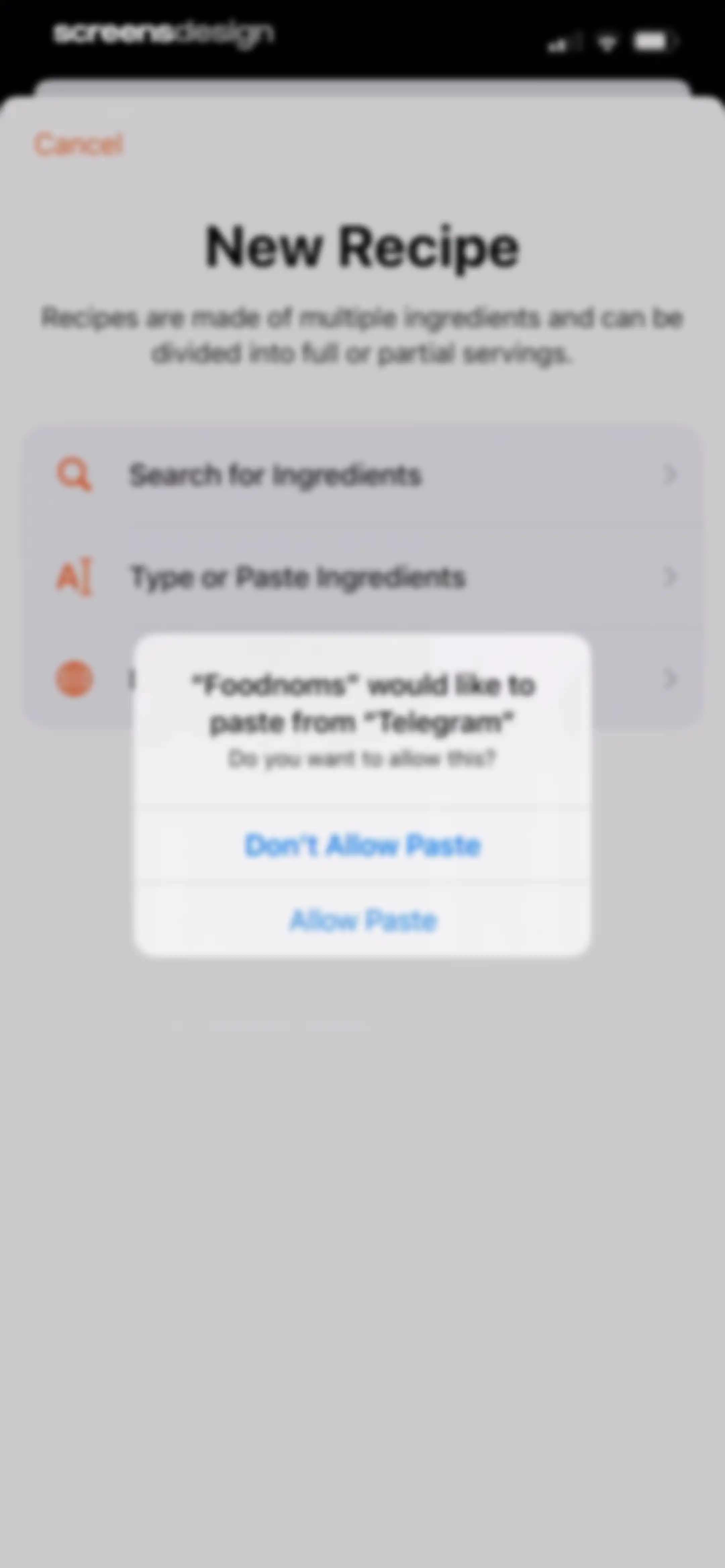 Nutrition Tracker: Foodnoms screen 85