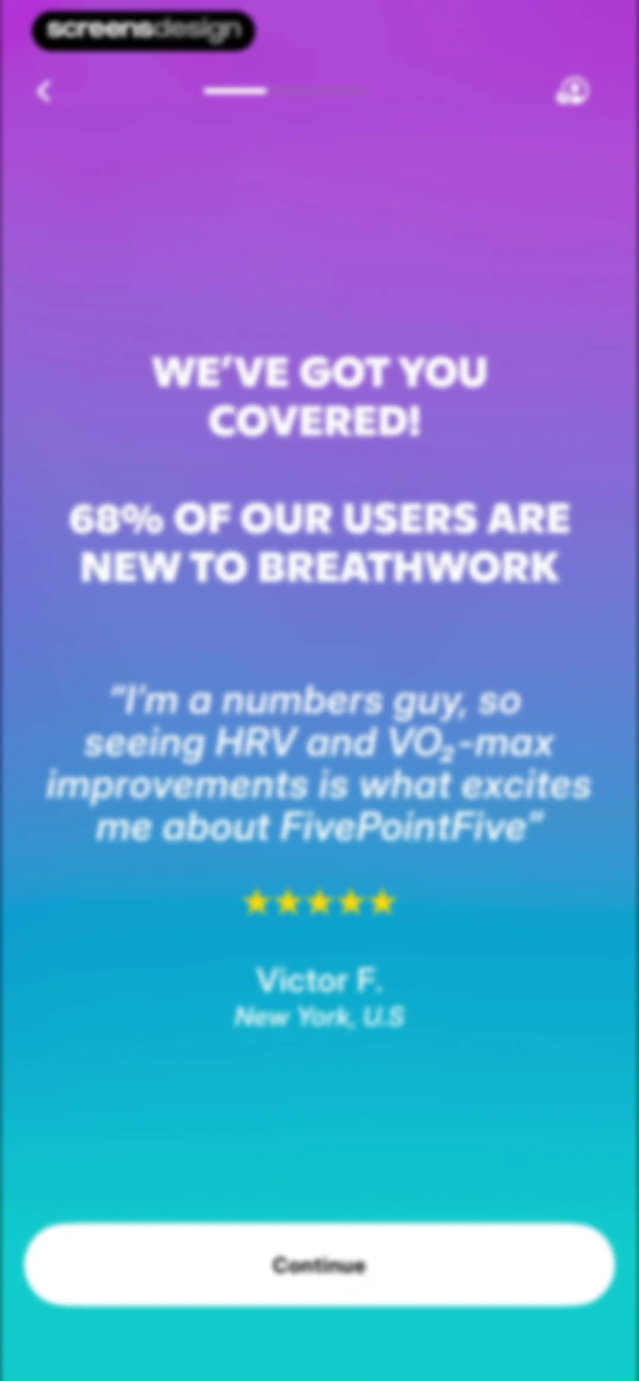 FivePointFive: Breathwork screen 17