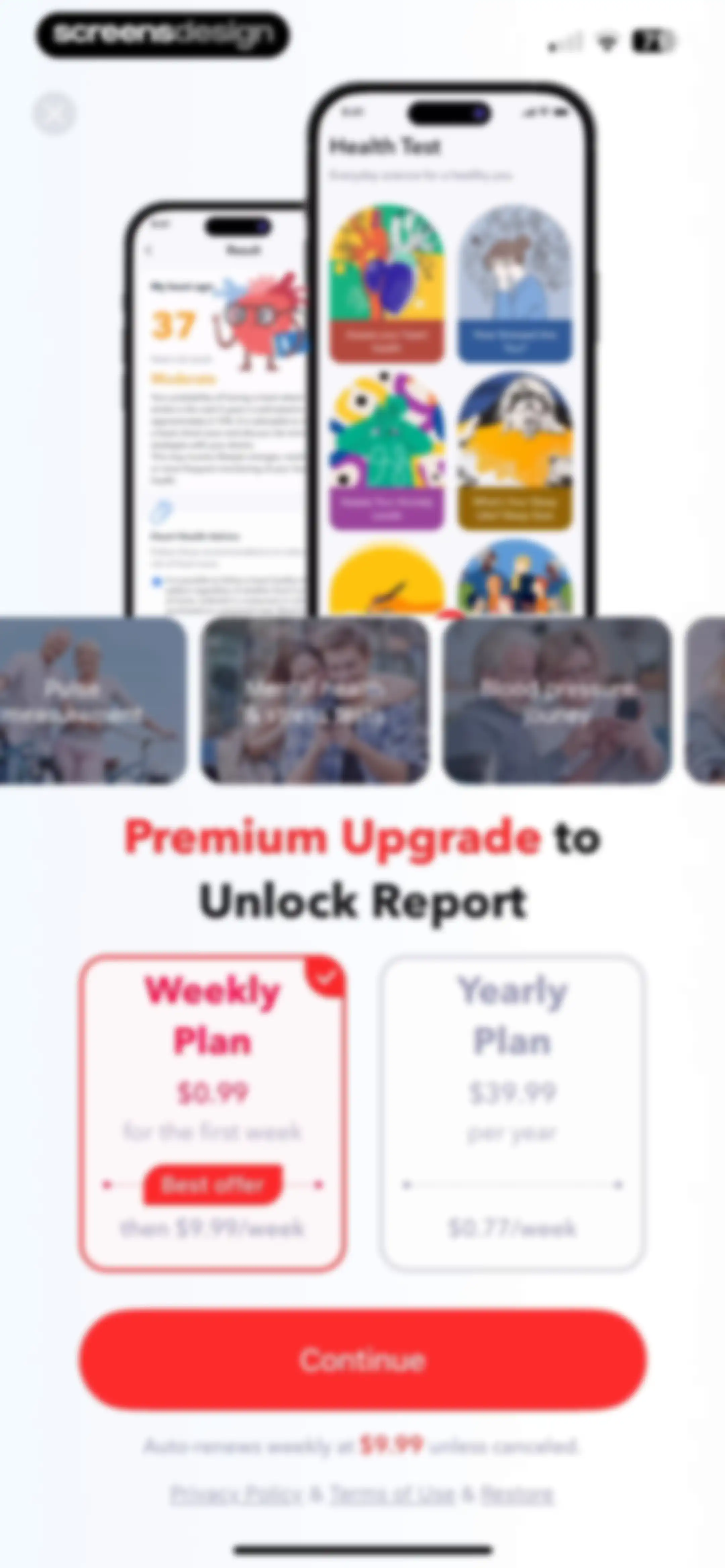 iCardio - Heart Rate Tracker screen 104