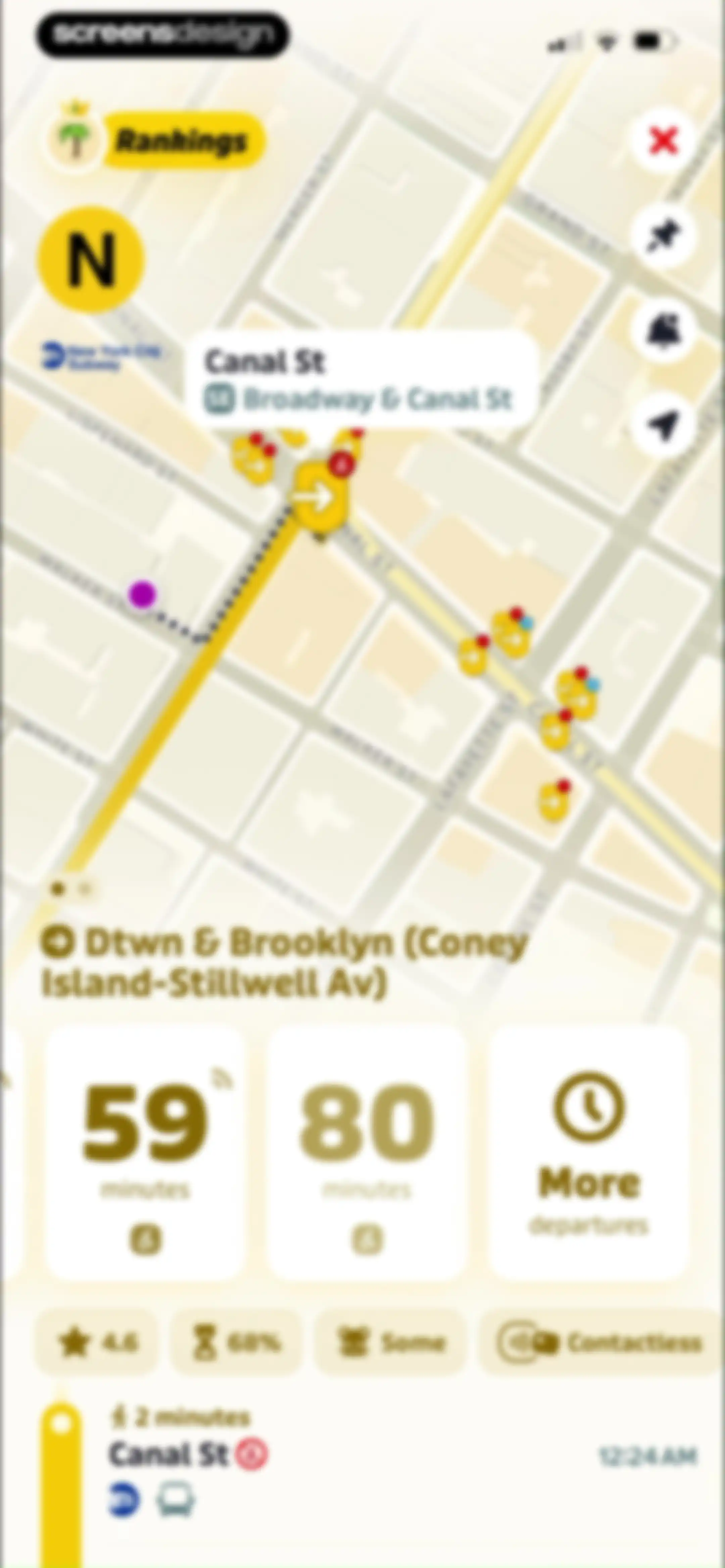 Transit • Subway & Bus Times screen 40