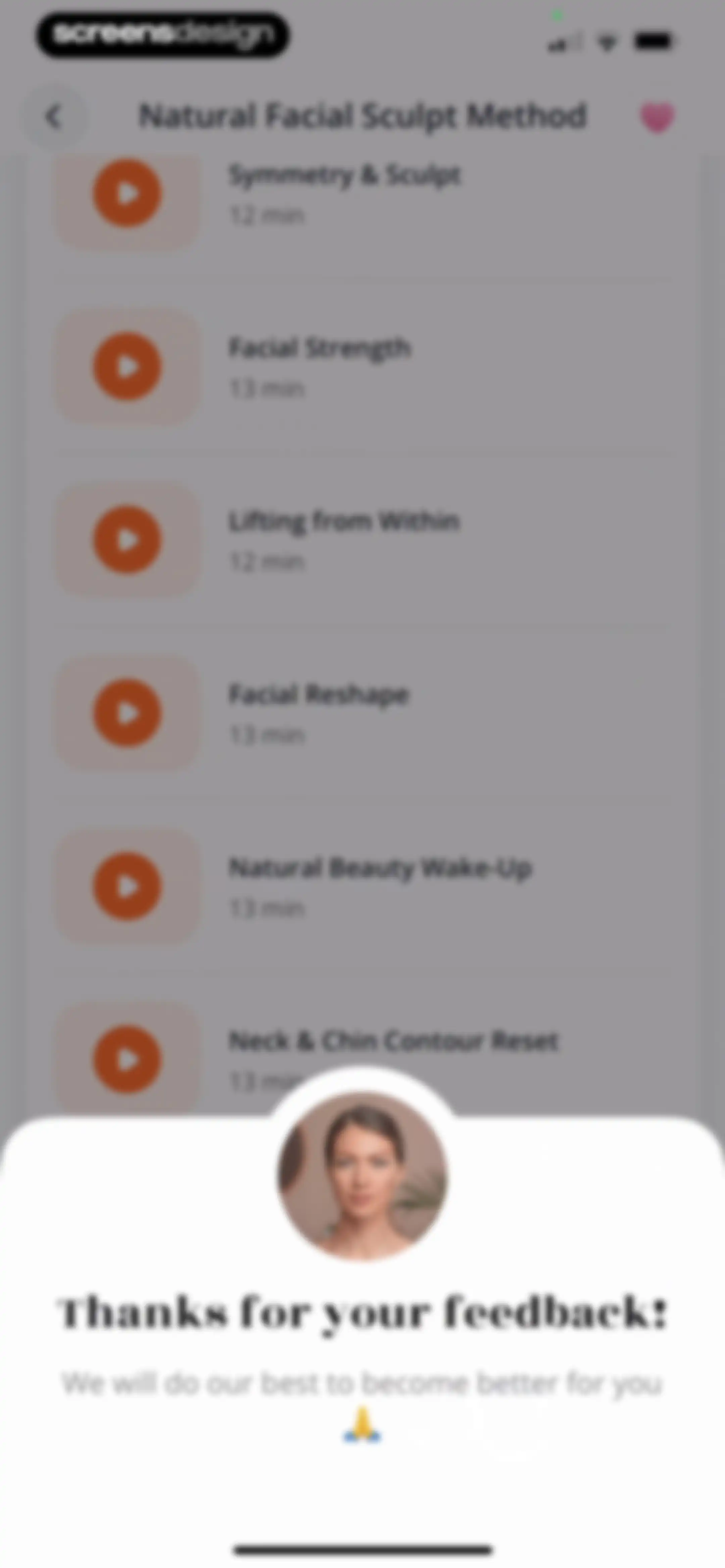 Luvly: Face Yoga Exercises screen 151