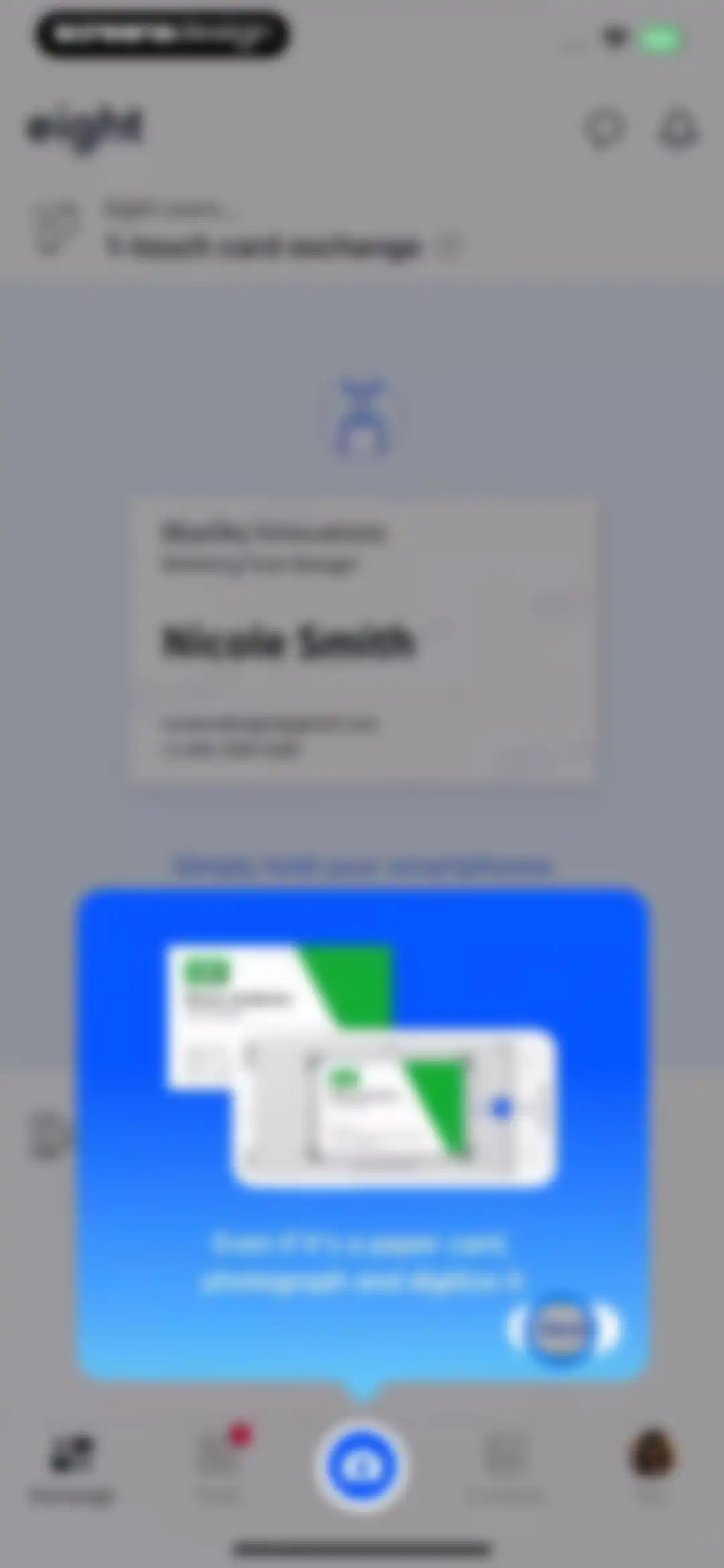 Eight: Business Card Manager screen 24