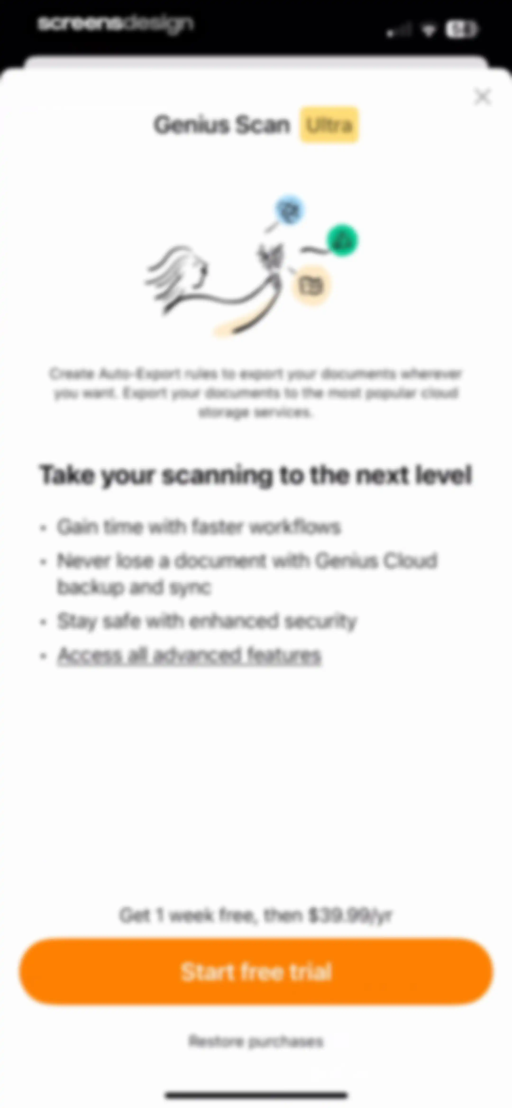 Scanner App: Genius Scan screen 2