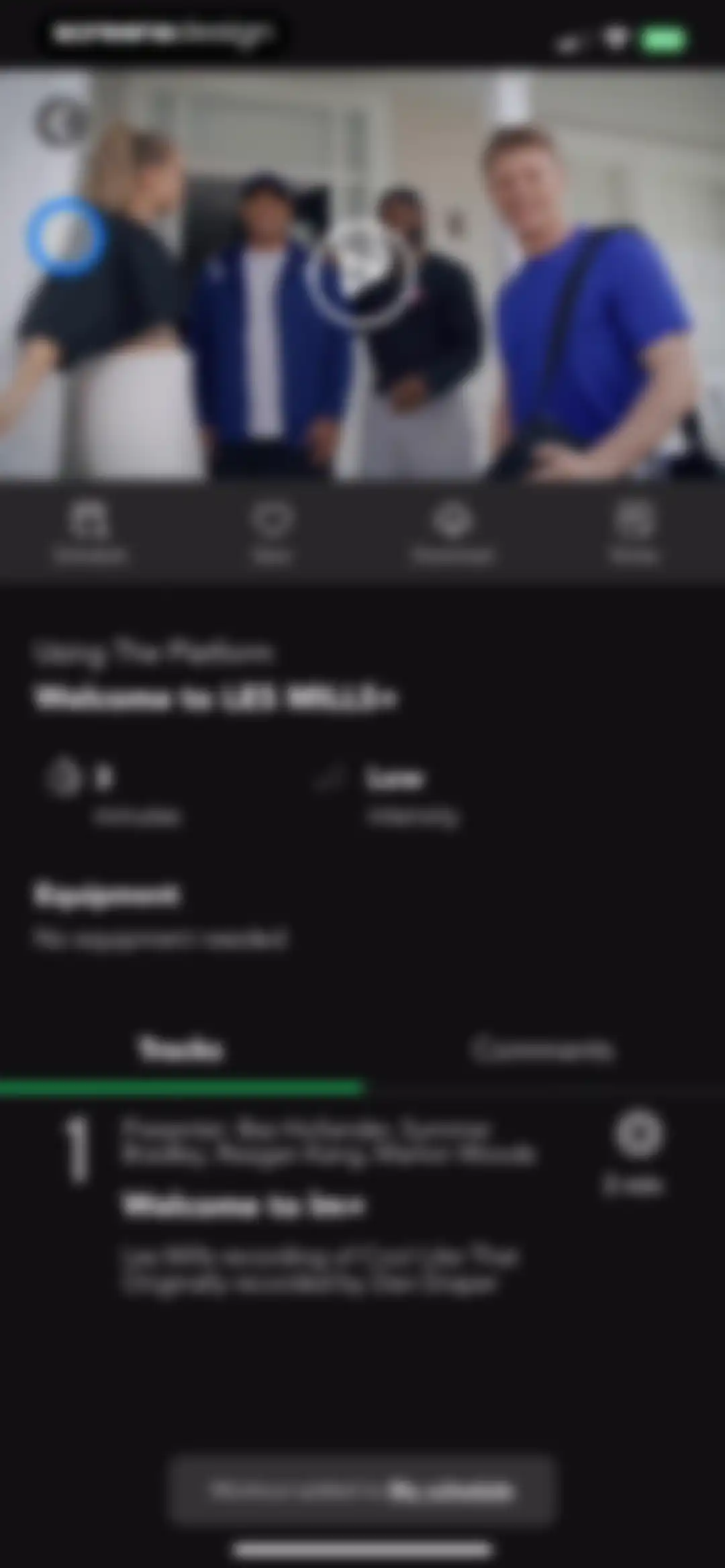 LES MILLS+: home workout app screen 24