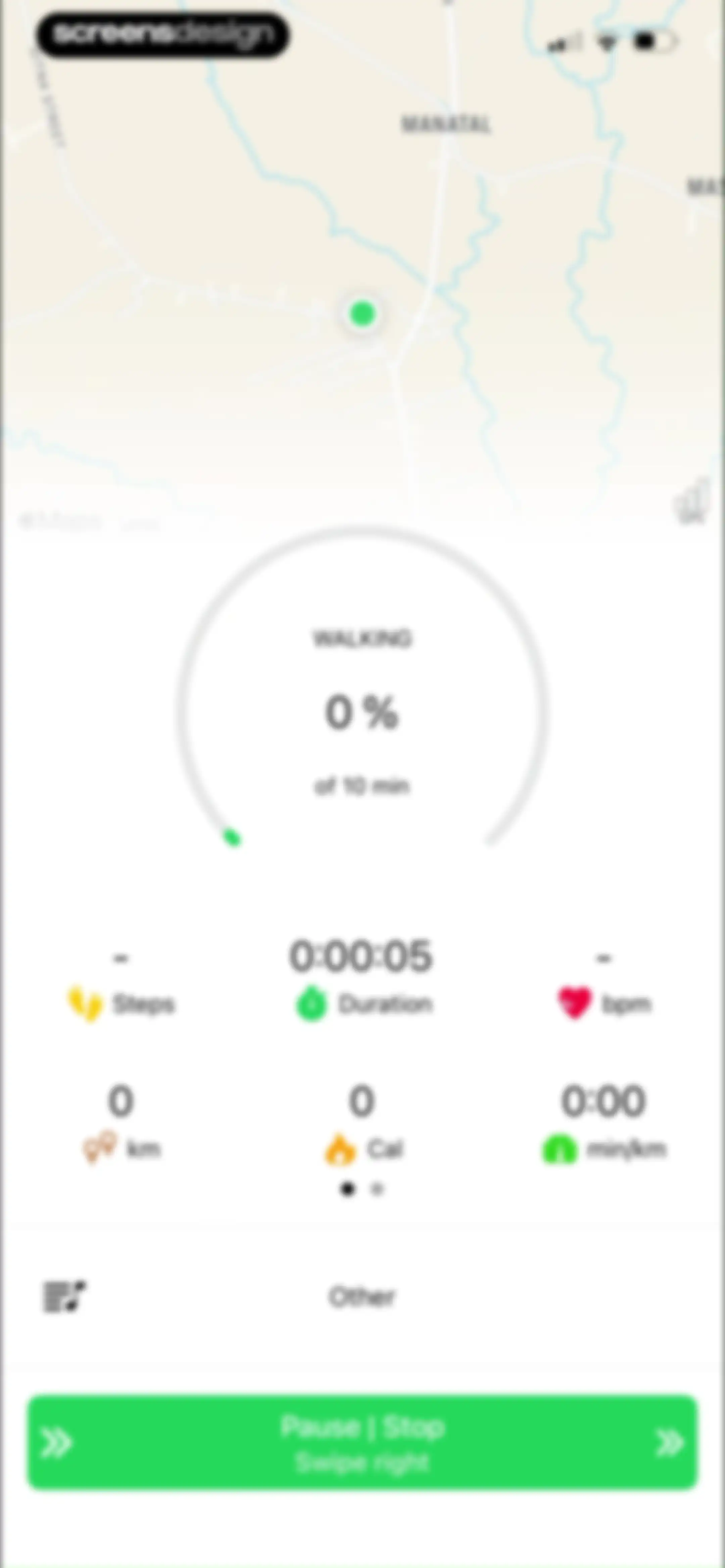 Running Walking Tracker Goals screen 26
