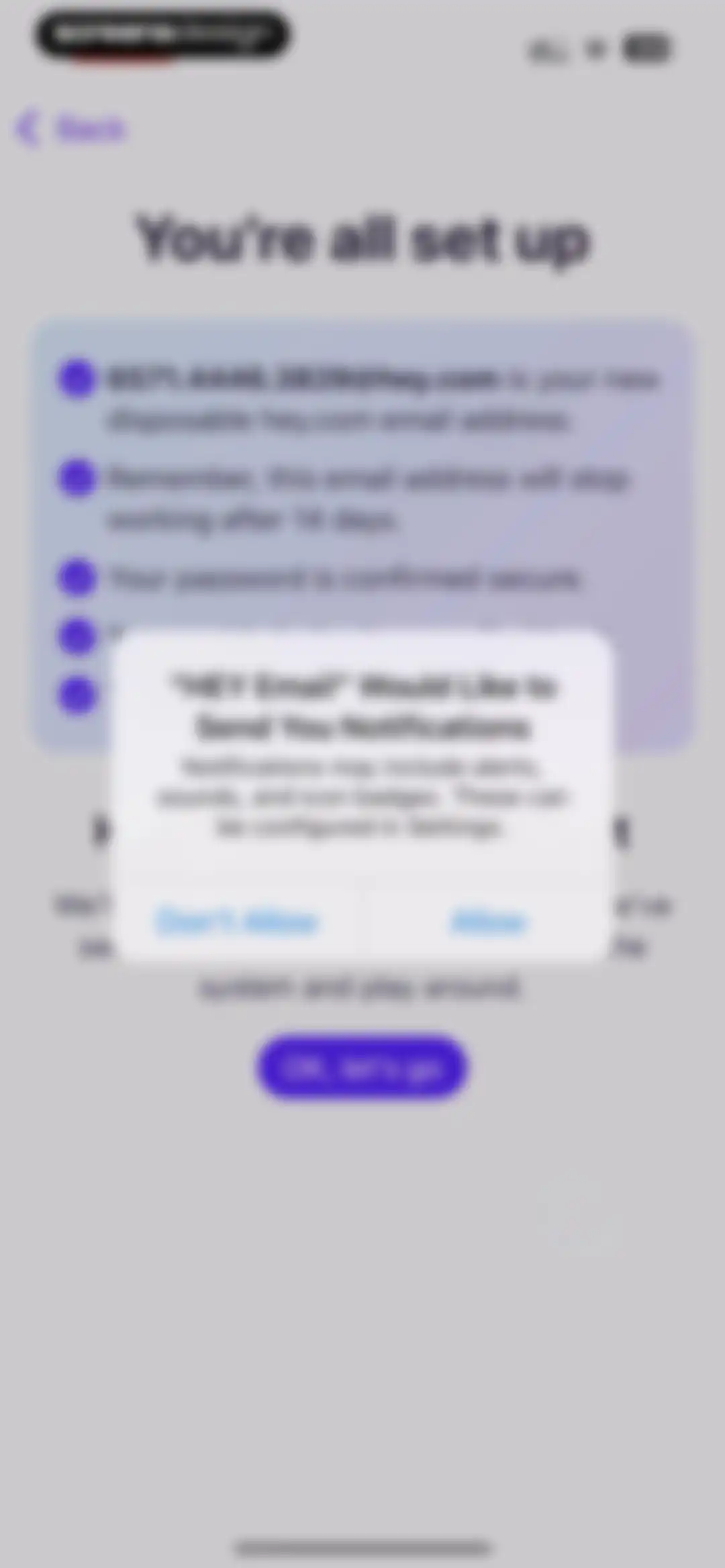 HEY Email screen 8