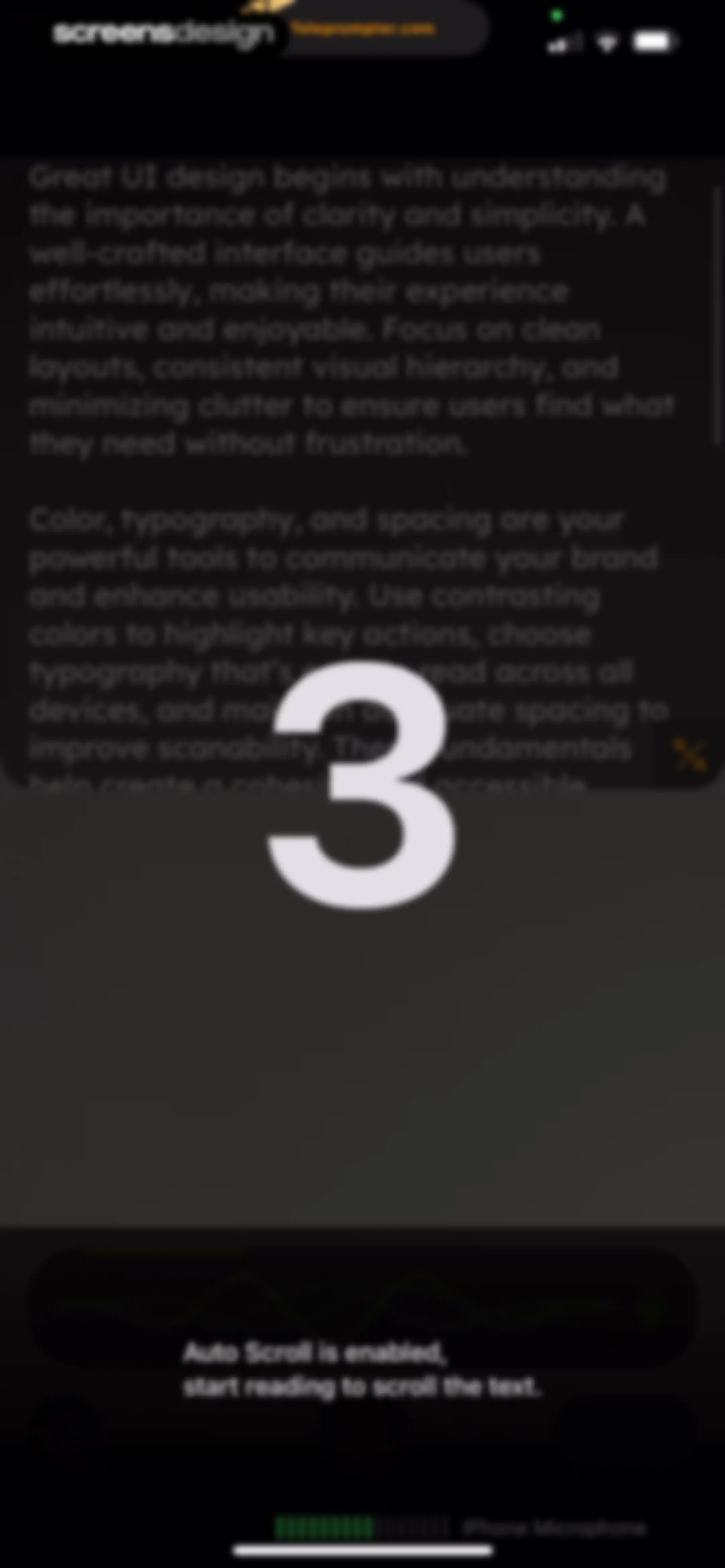 Teleprompter.com screen 40
