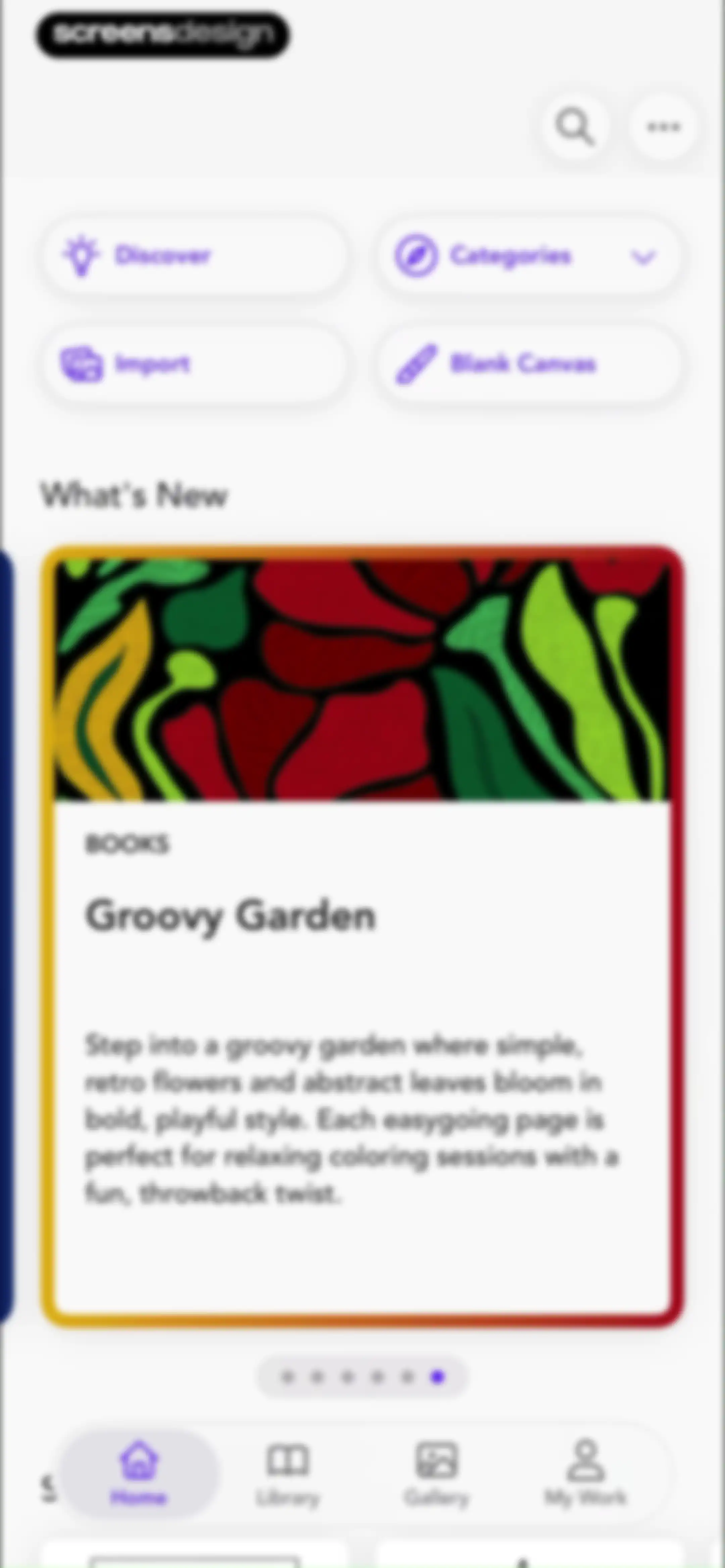 Adult Coloring Book - Pigment screen 50
