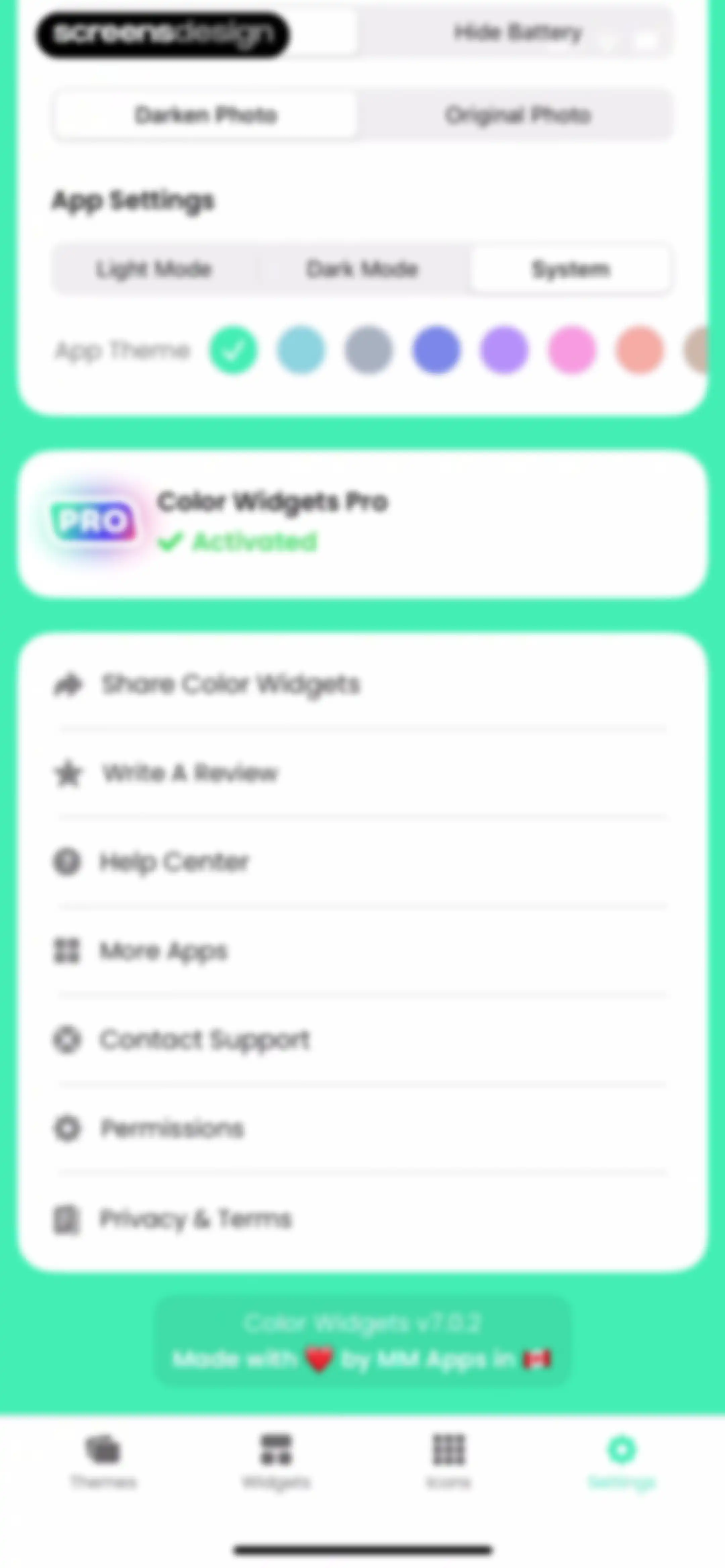 Color Widgets screen 91