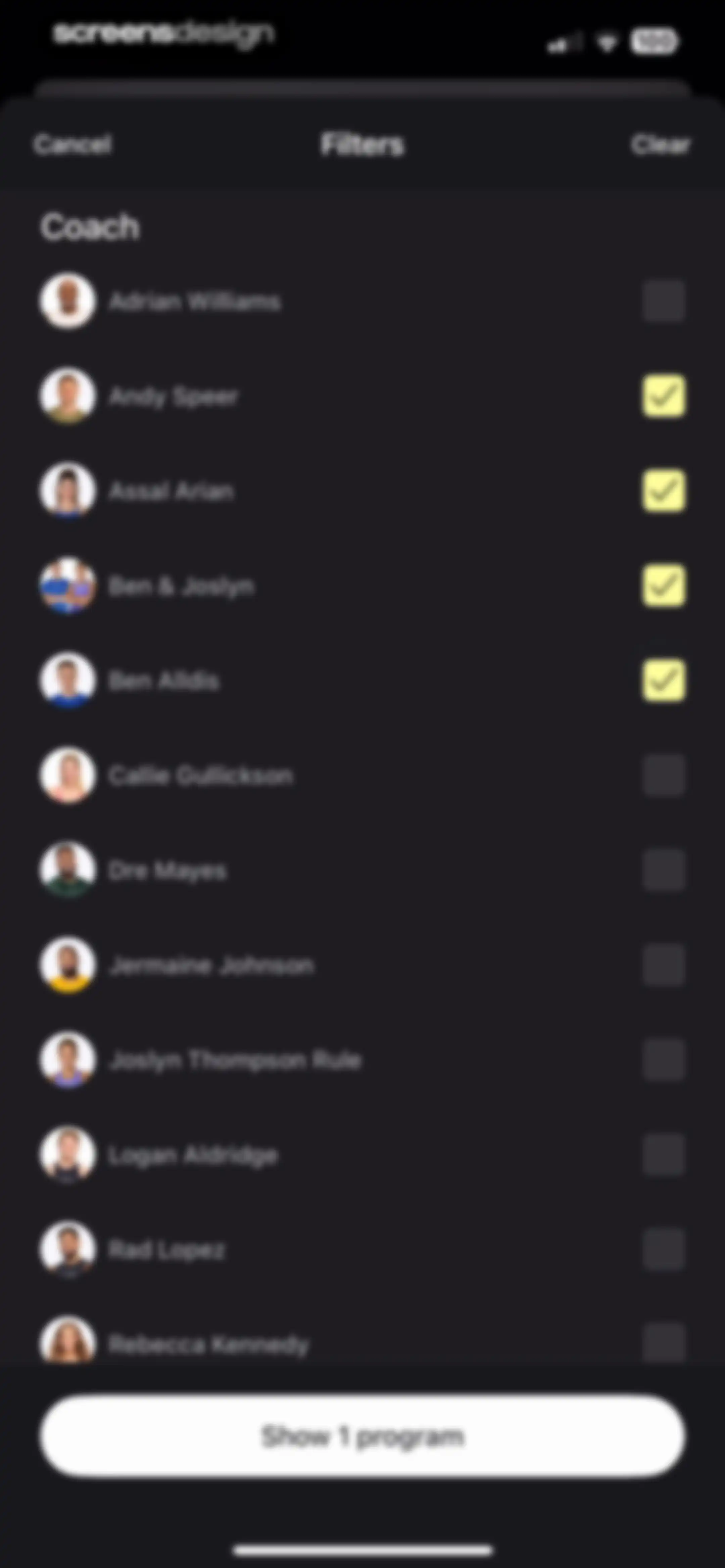 Peloton Strength+ screen 85